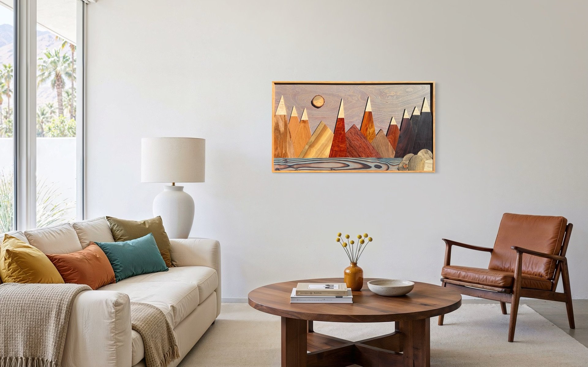 Granite Range Exotic Wood Mountain Mosaic