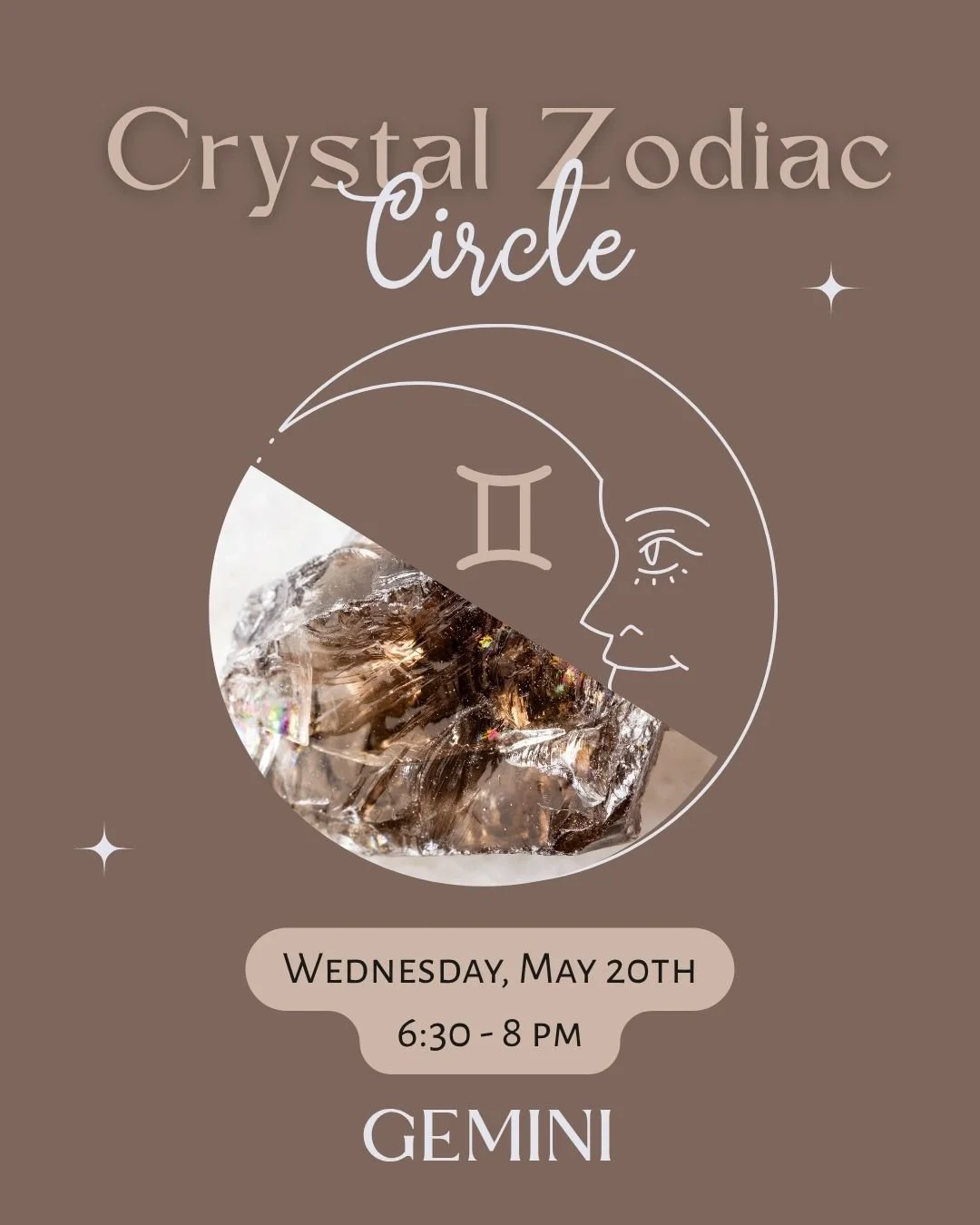 Crystal Zodiac Circle - Gemini