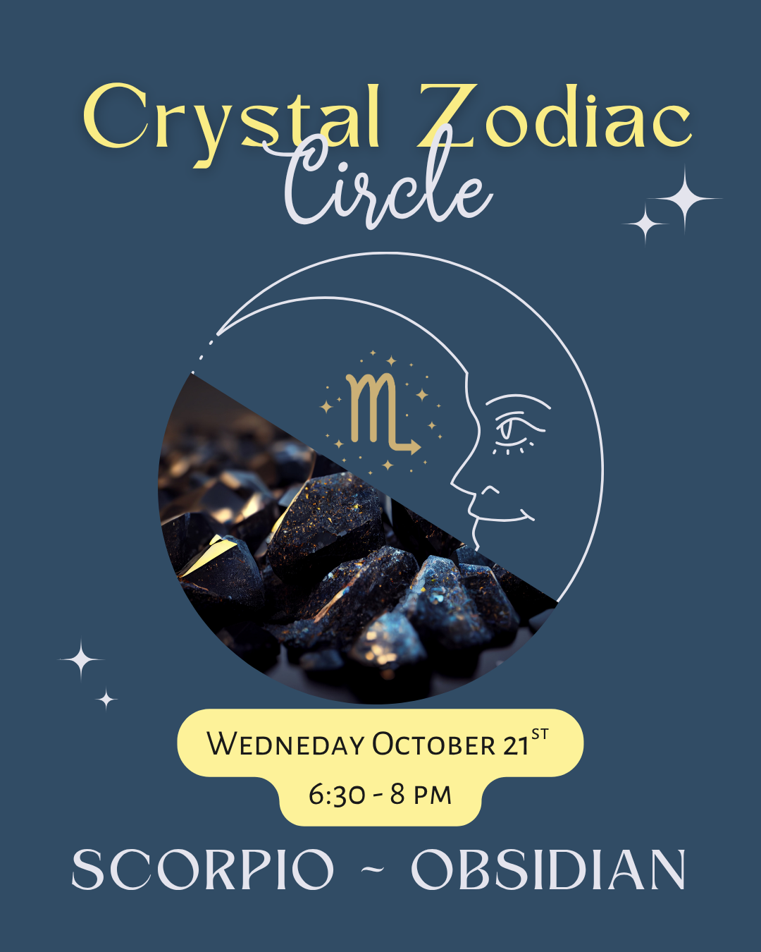 Crystal Zodiac Circle - Scorpio