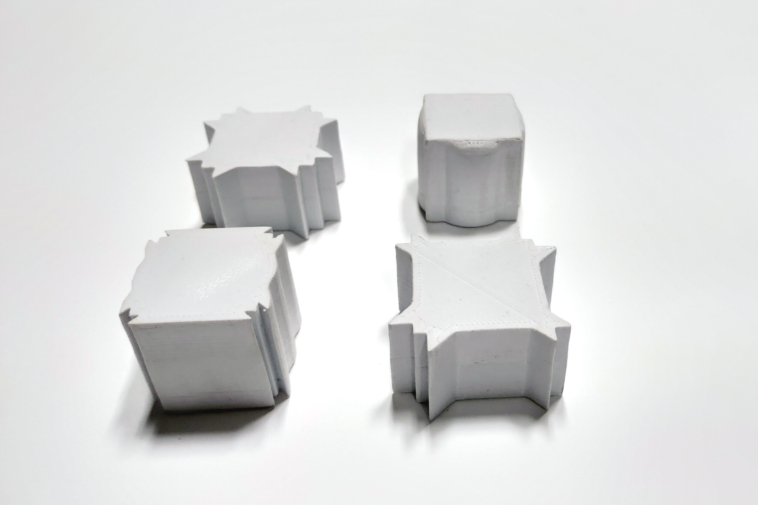 pre-saved facades represented by different tokens