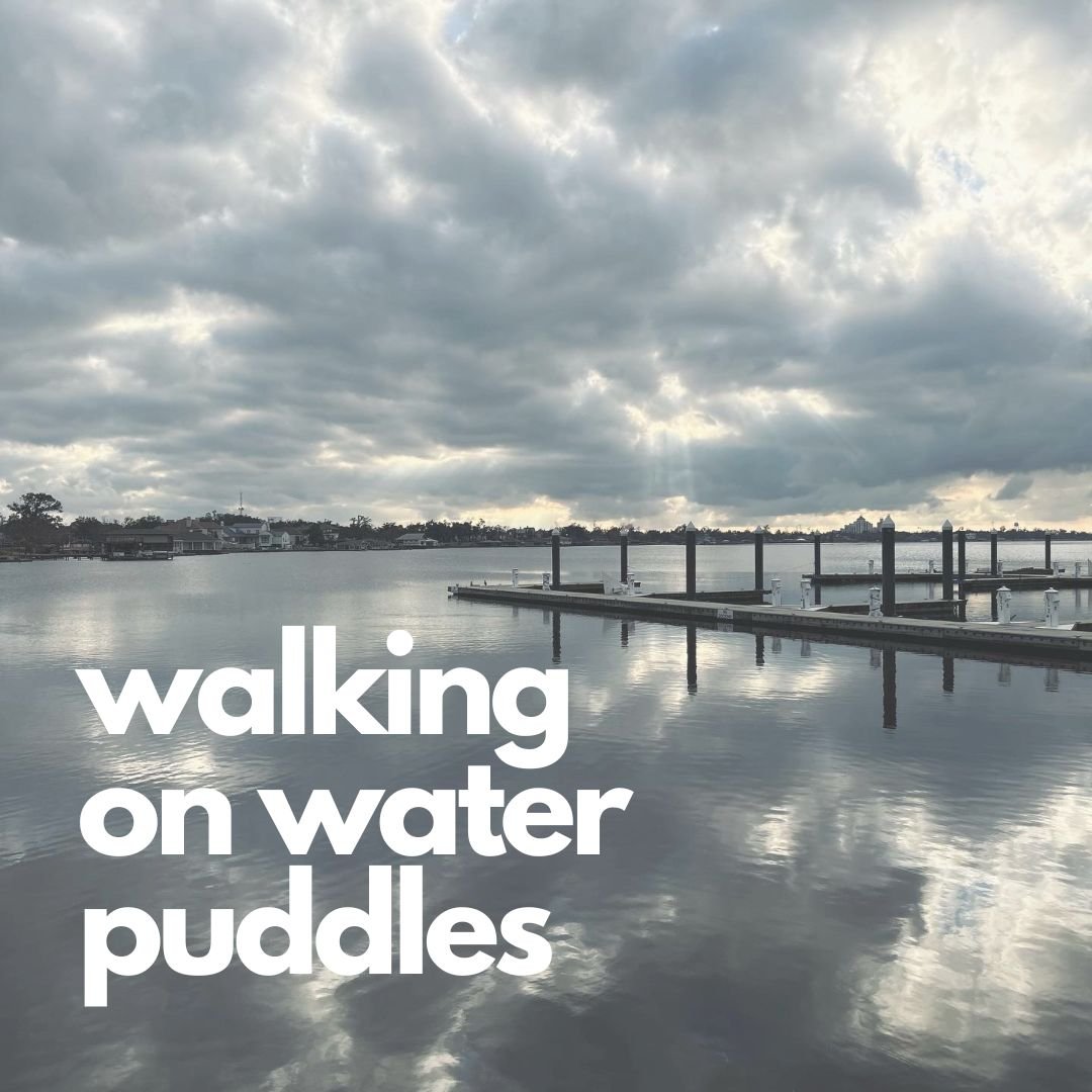 Walking on Water Puddles