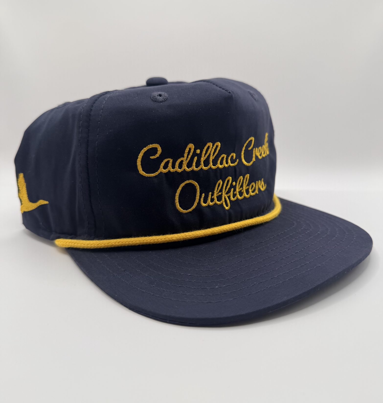 Cadillac Script Retro Rope Cap – Navy