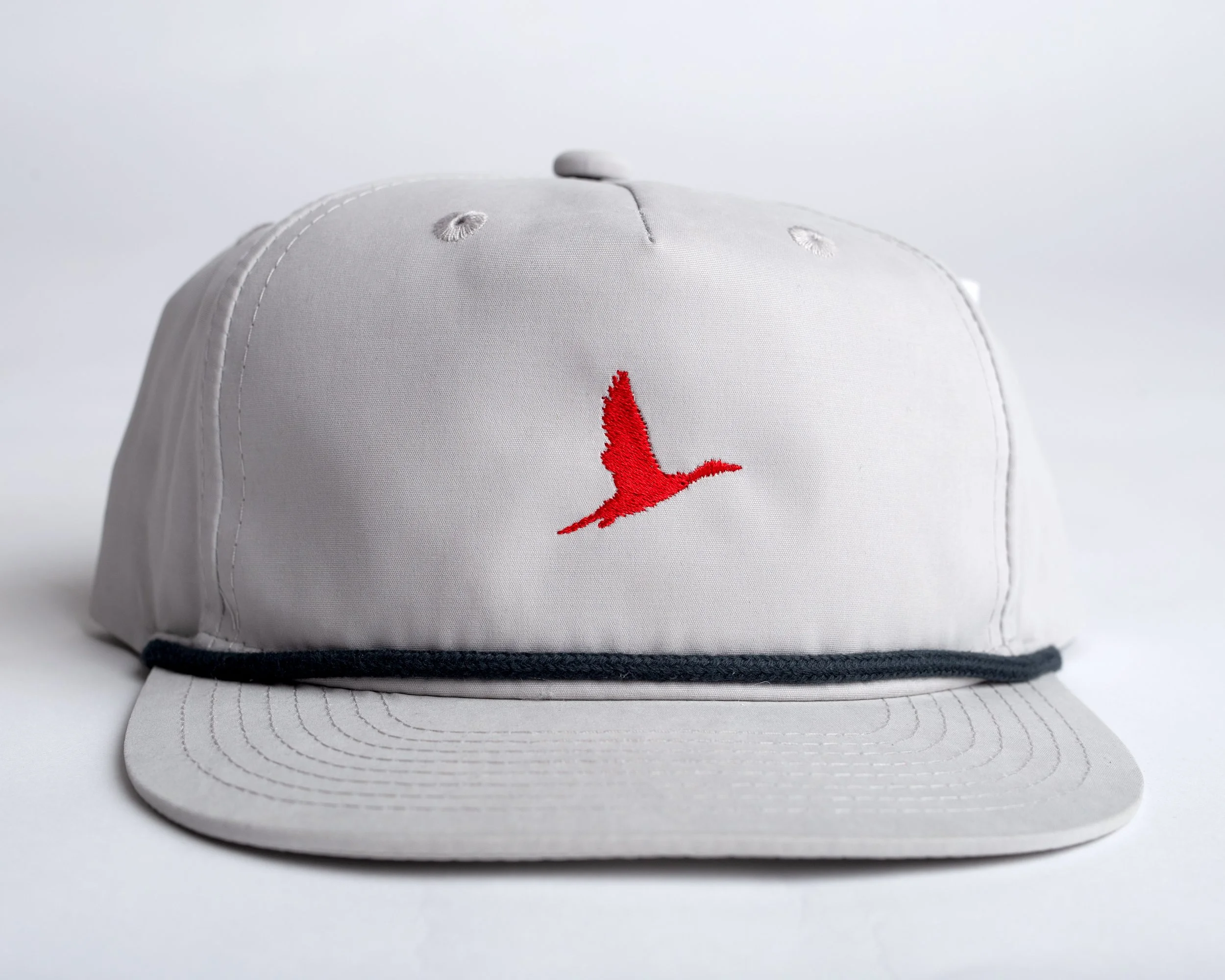 Retro Rope Cap - Sandhill Grey/Red