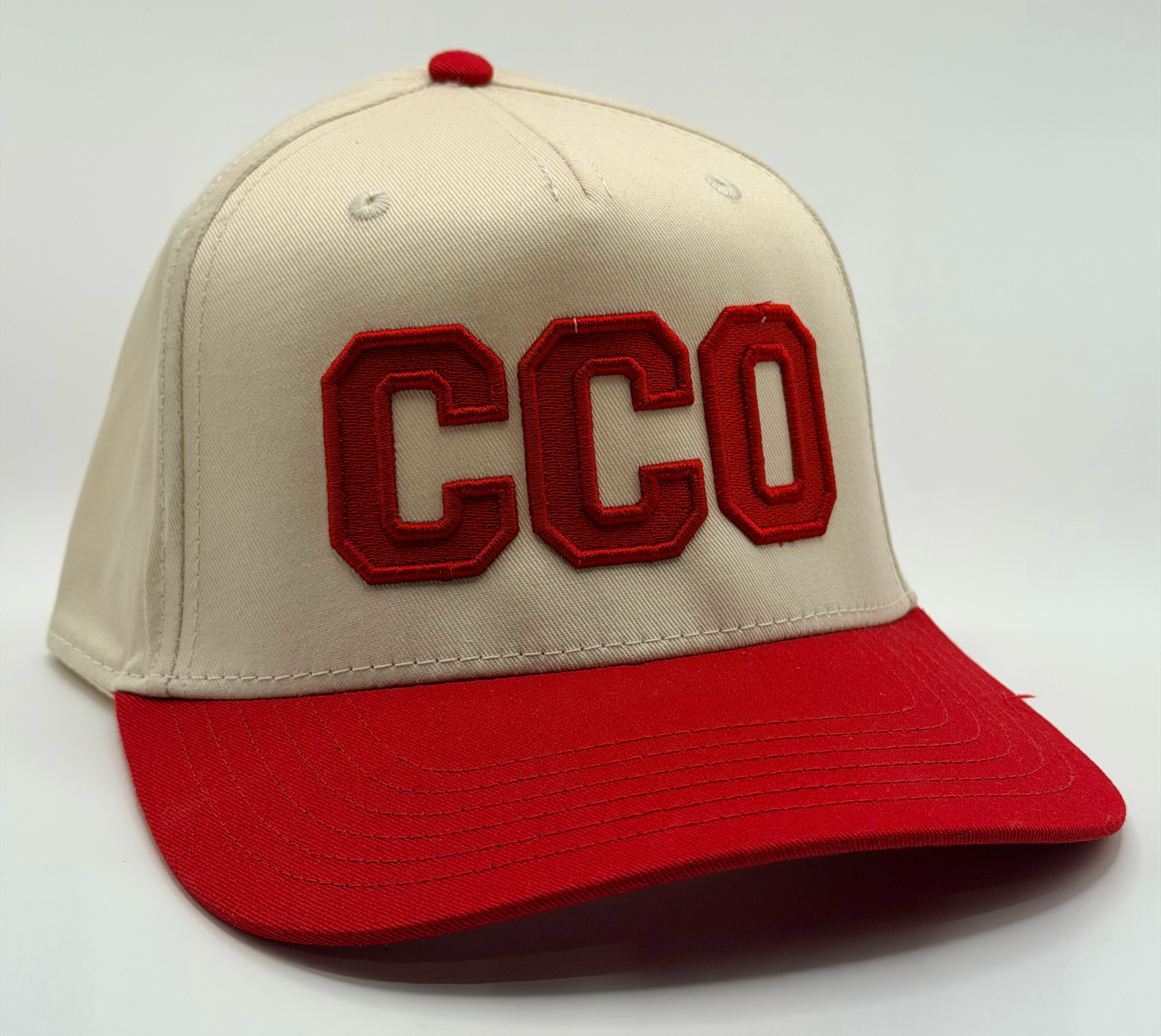 CCO Ball Cap – Red/Natural