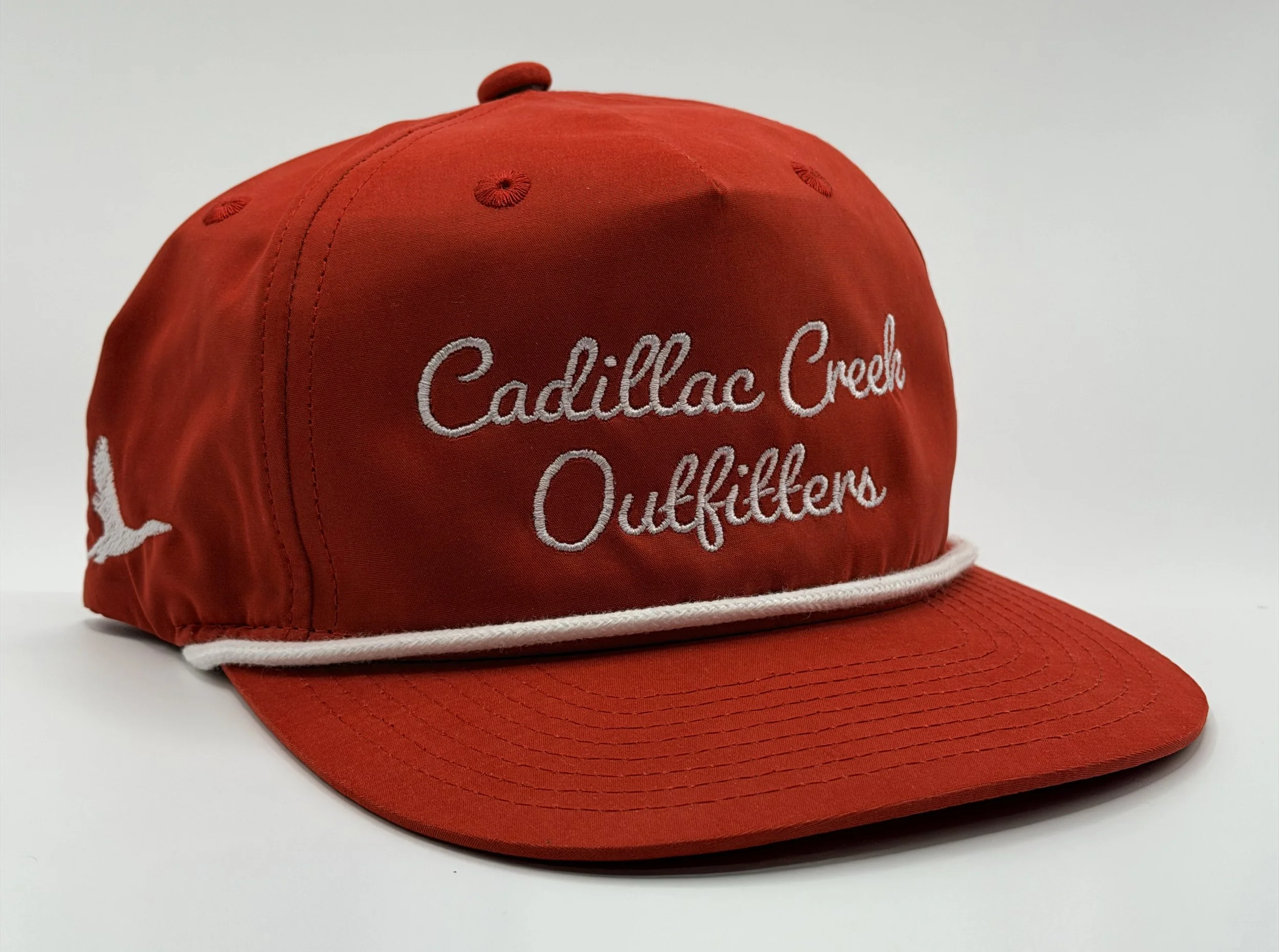 Cadillac Script Retro Rope Cap – Red
