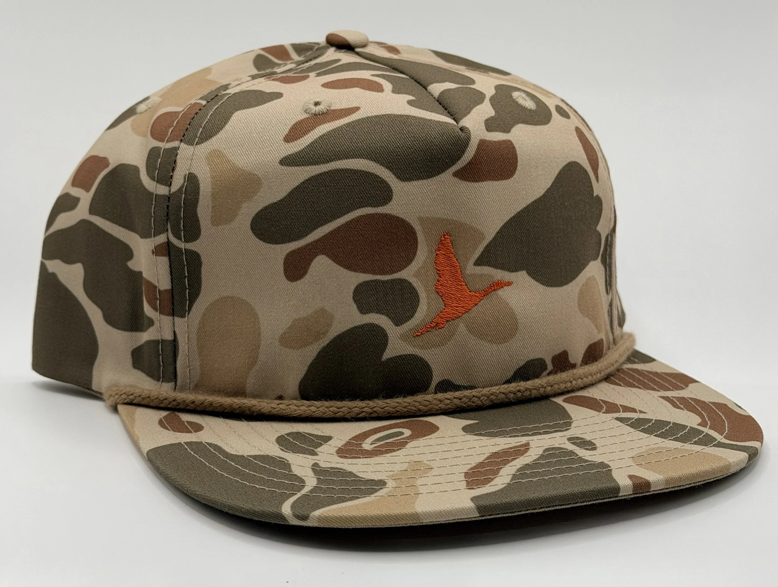 Retro Rope Cap - Camo/Orange