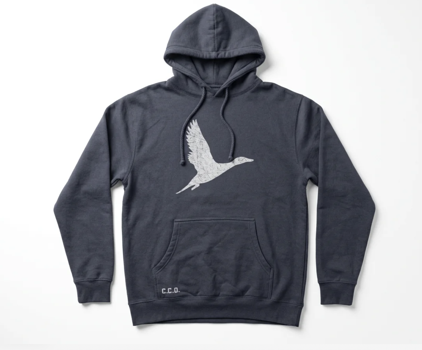 Duck Logo Navy Hoodie