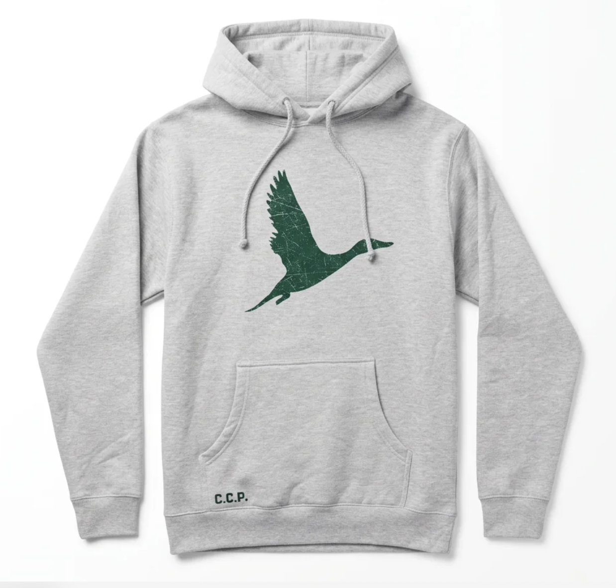 Duck Logo Gray Hoodie
