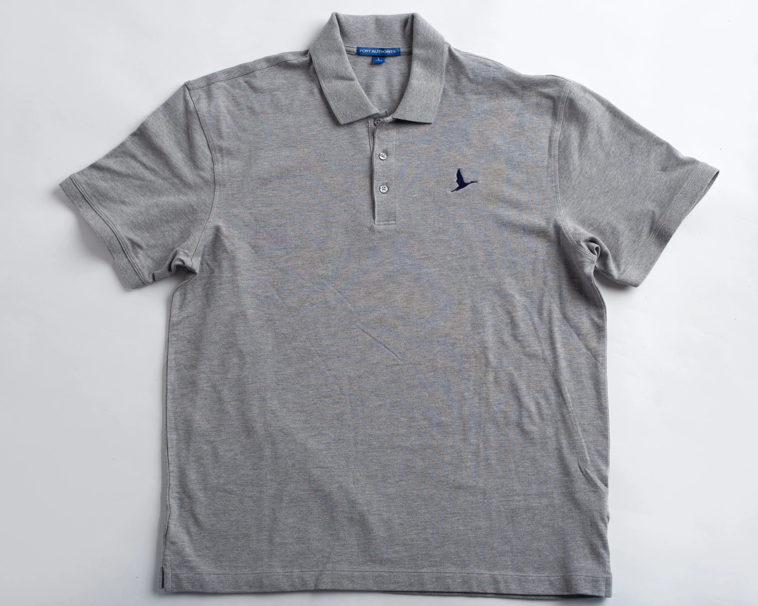 Icon Mesh Polo Shirt - Grey/Navy - SS