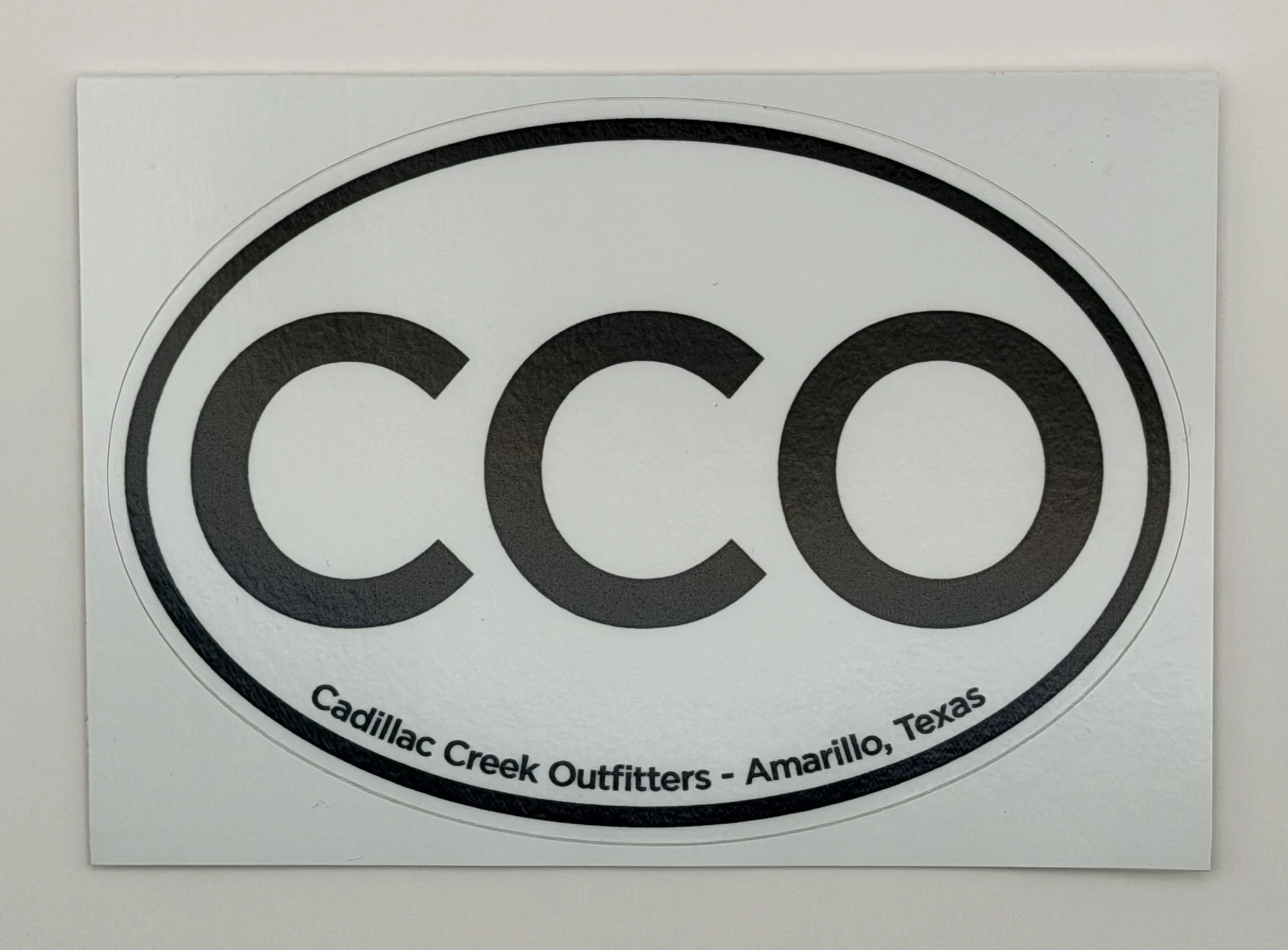 CCO Oval Mark Sticker