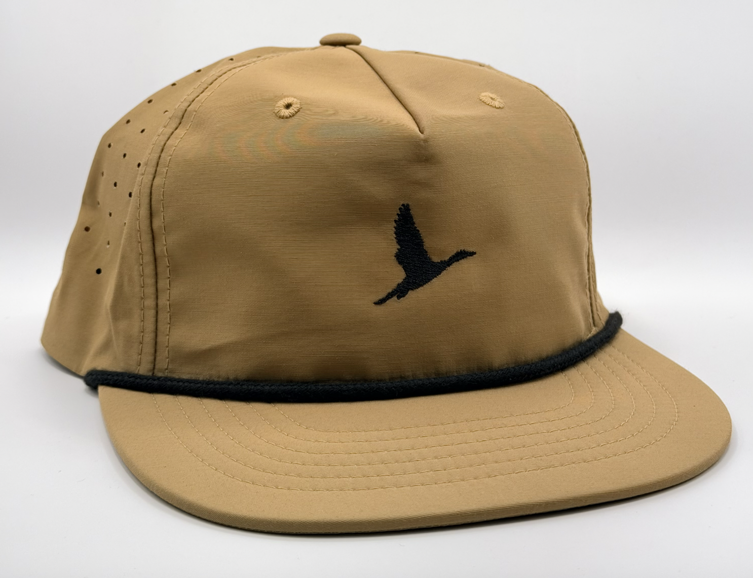 Retro Rope Pintail Performance Cap – Tan/Black