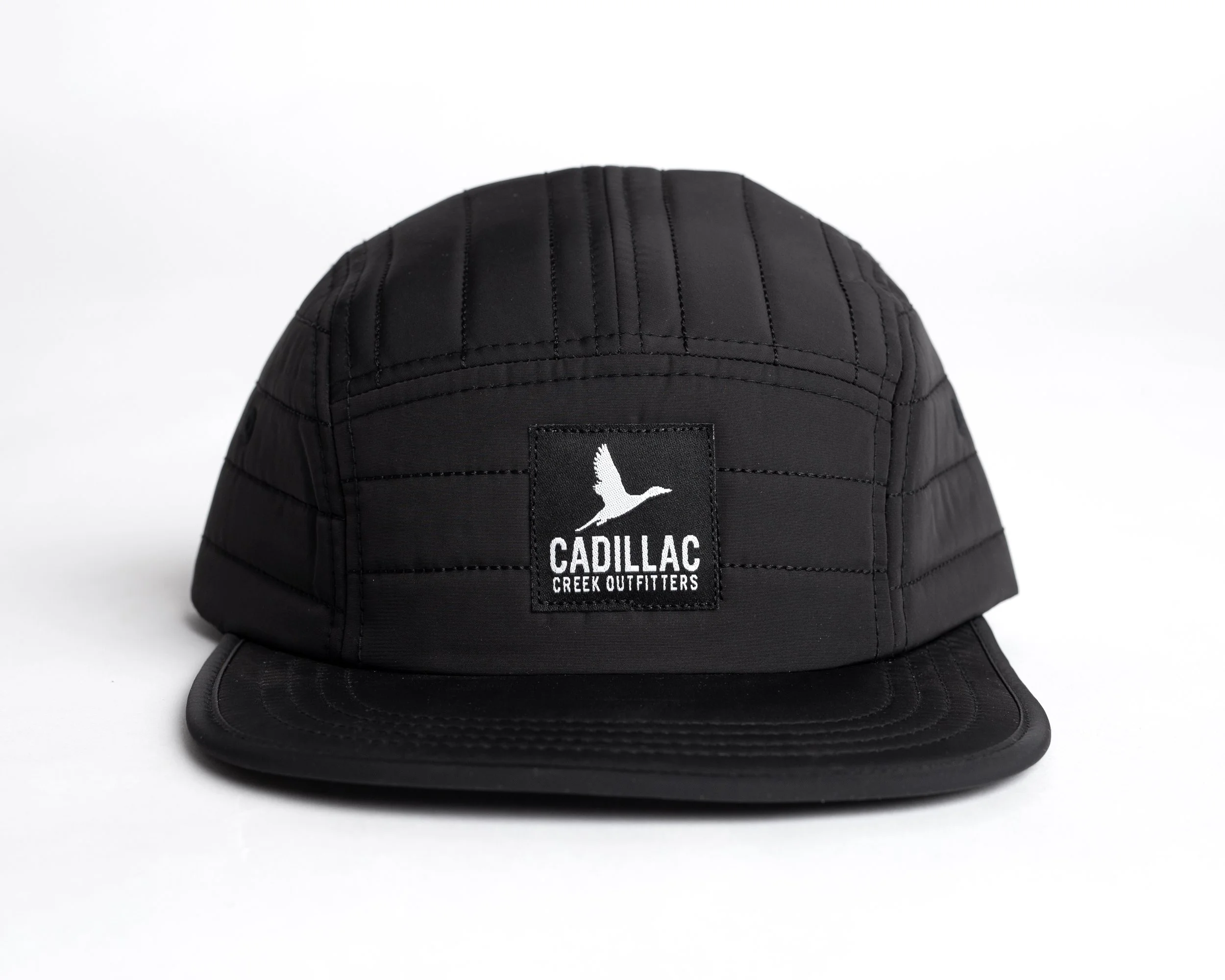 Quilted 5 Panel - Black