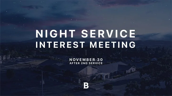San Ramon Night Service Interest Meeting