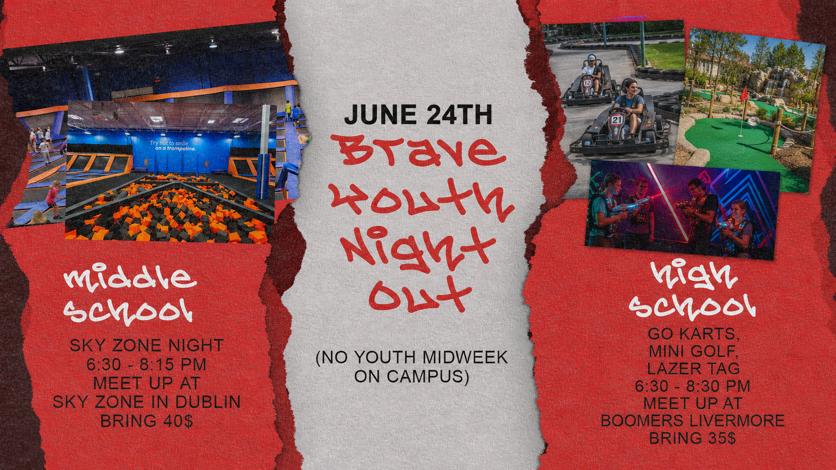 Brave Youth Night Out | Middle School &amp; High School Split