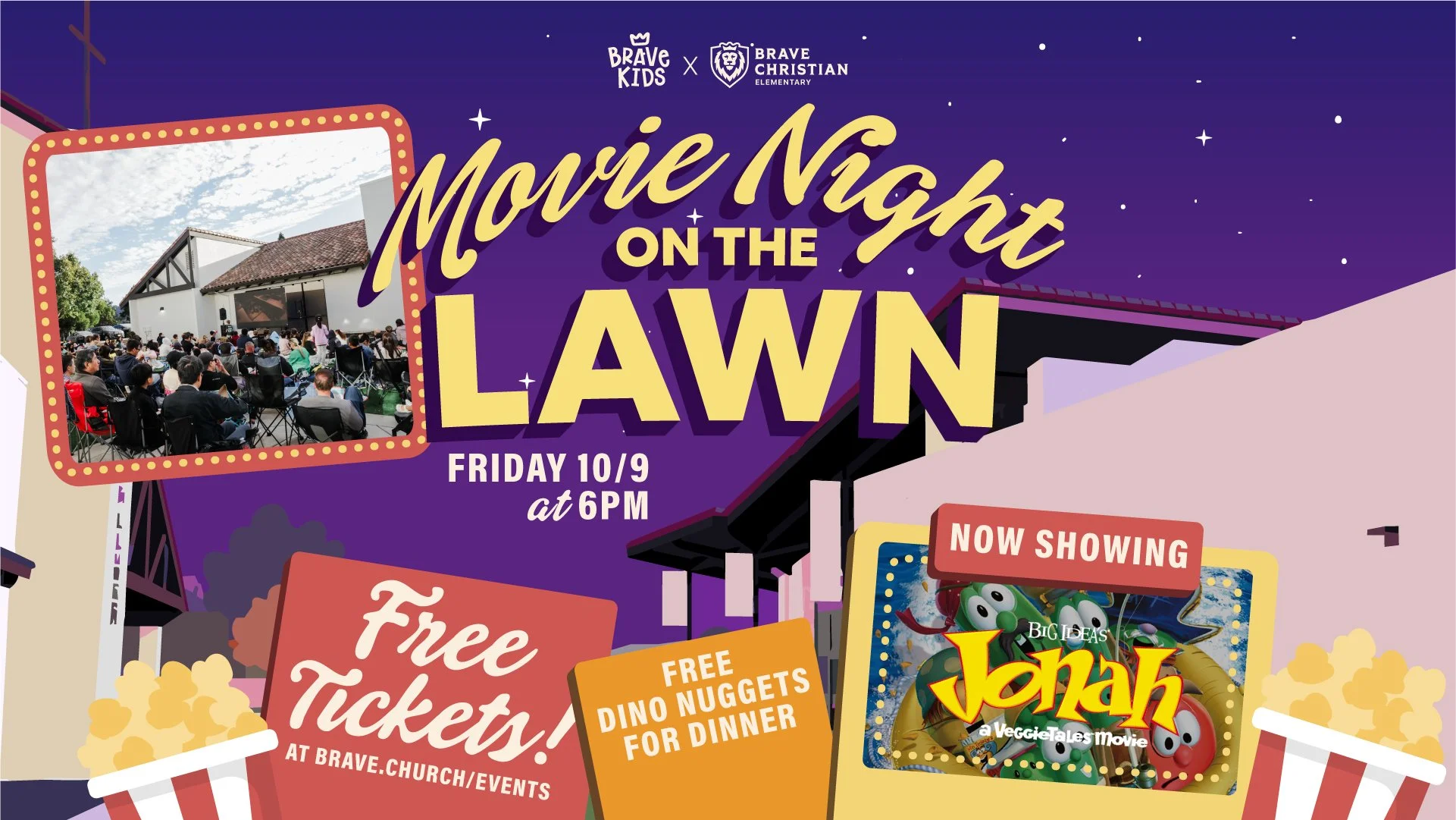 Movie Night on the Lawn | Brave Kids x Brave Christian Schools
