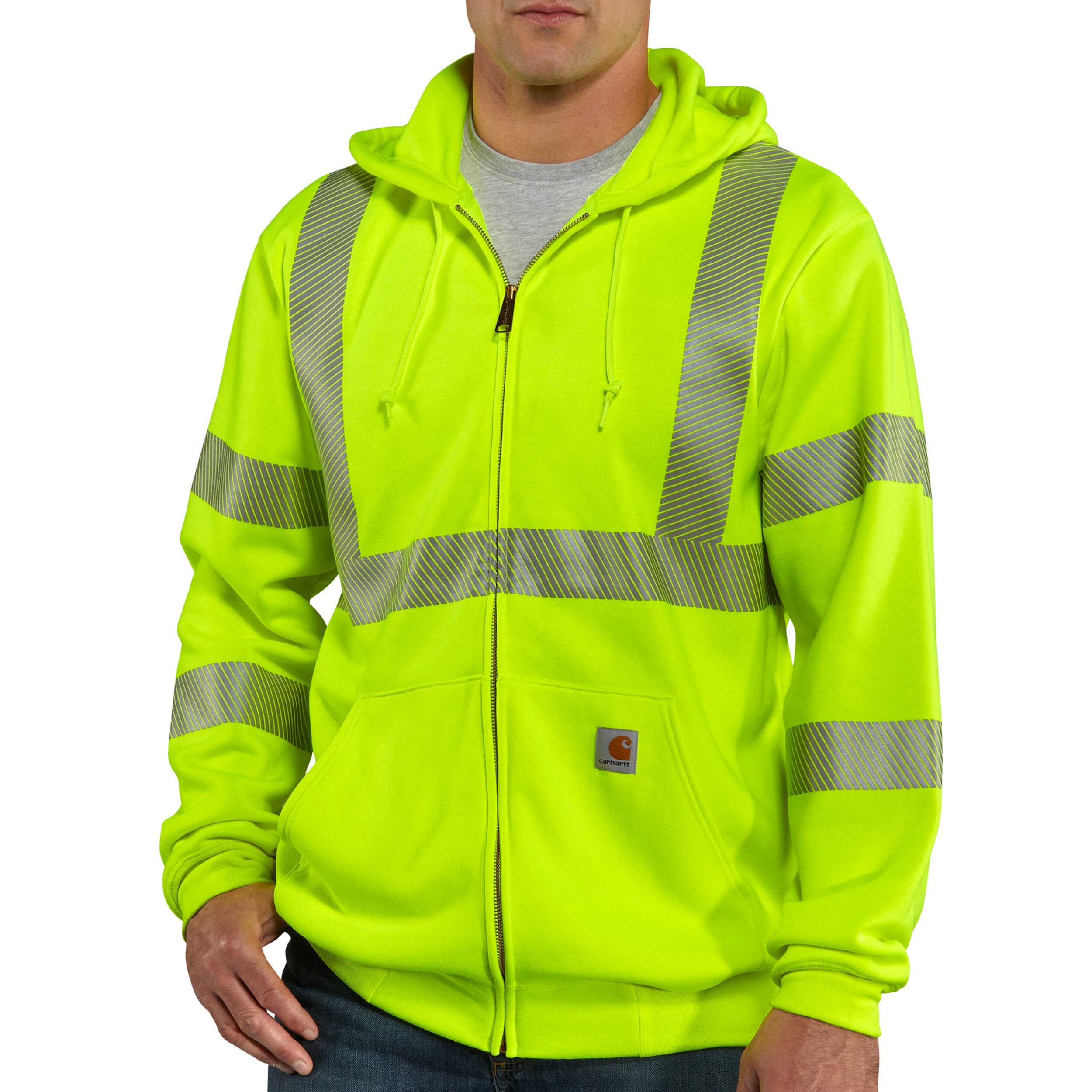 Carhartt Men's High-Visibility Zip-Front Class 3 Thermal-Lined Sweatshirt —  Harvey Milling