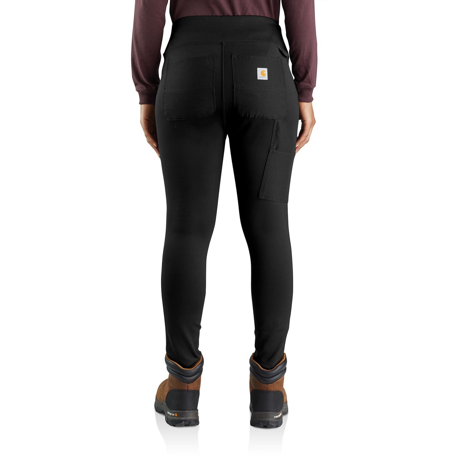 Carhartt Women's Force Fitted Lightweight Cropped Legging - Medium - Tarmac