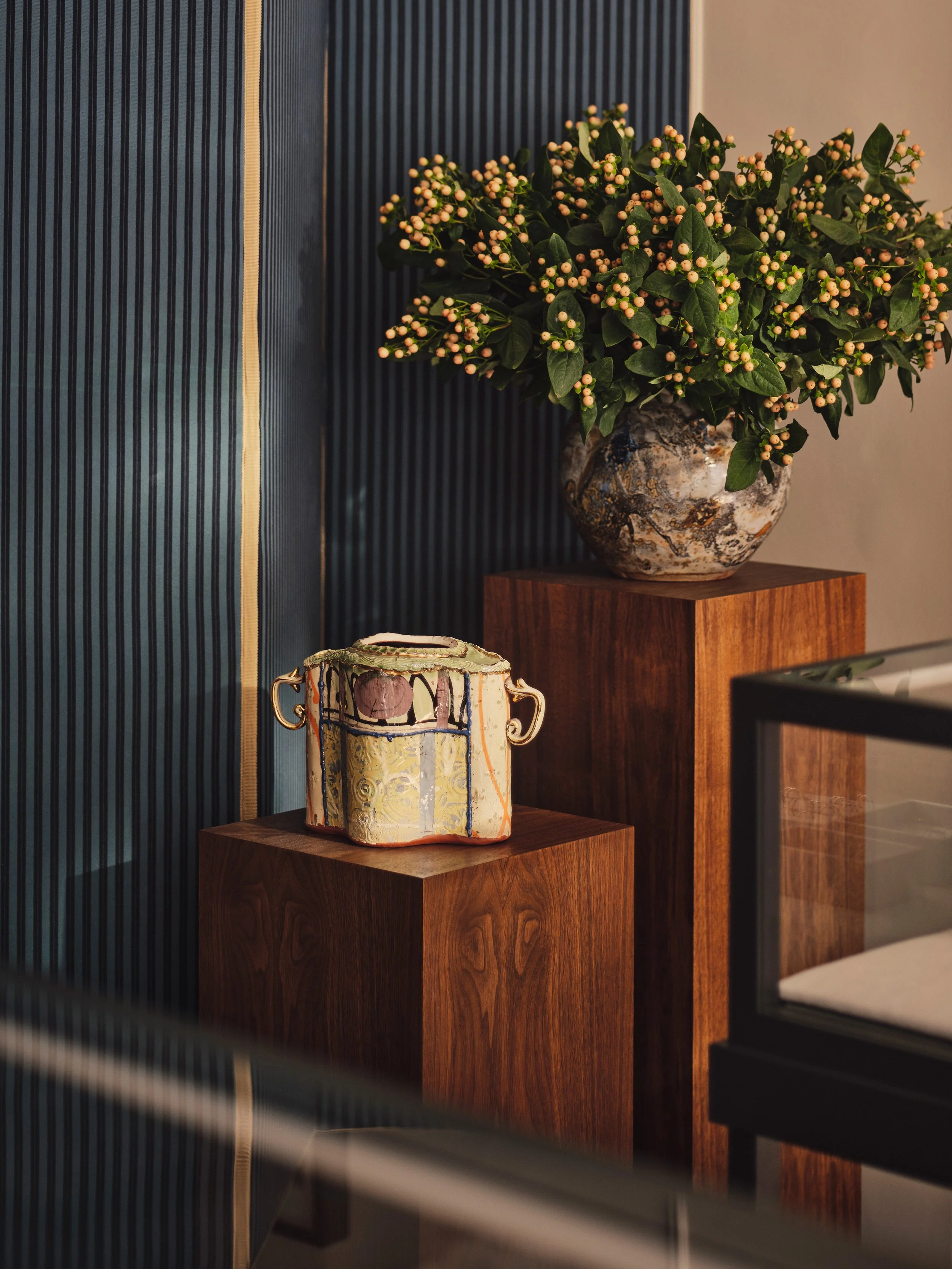 Layered textures, curated artwork, and bespoke cabinetry in residential-inspired interior
Interior design London
Interior Design UK
Top 100
Top 101
Residential interior designers
Best interior designers in London
Primeresi 
House and Garden 
Elle Dec
