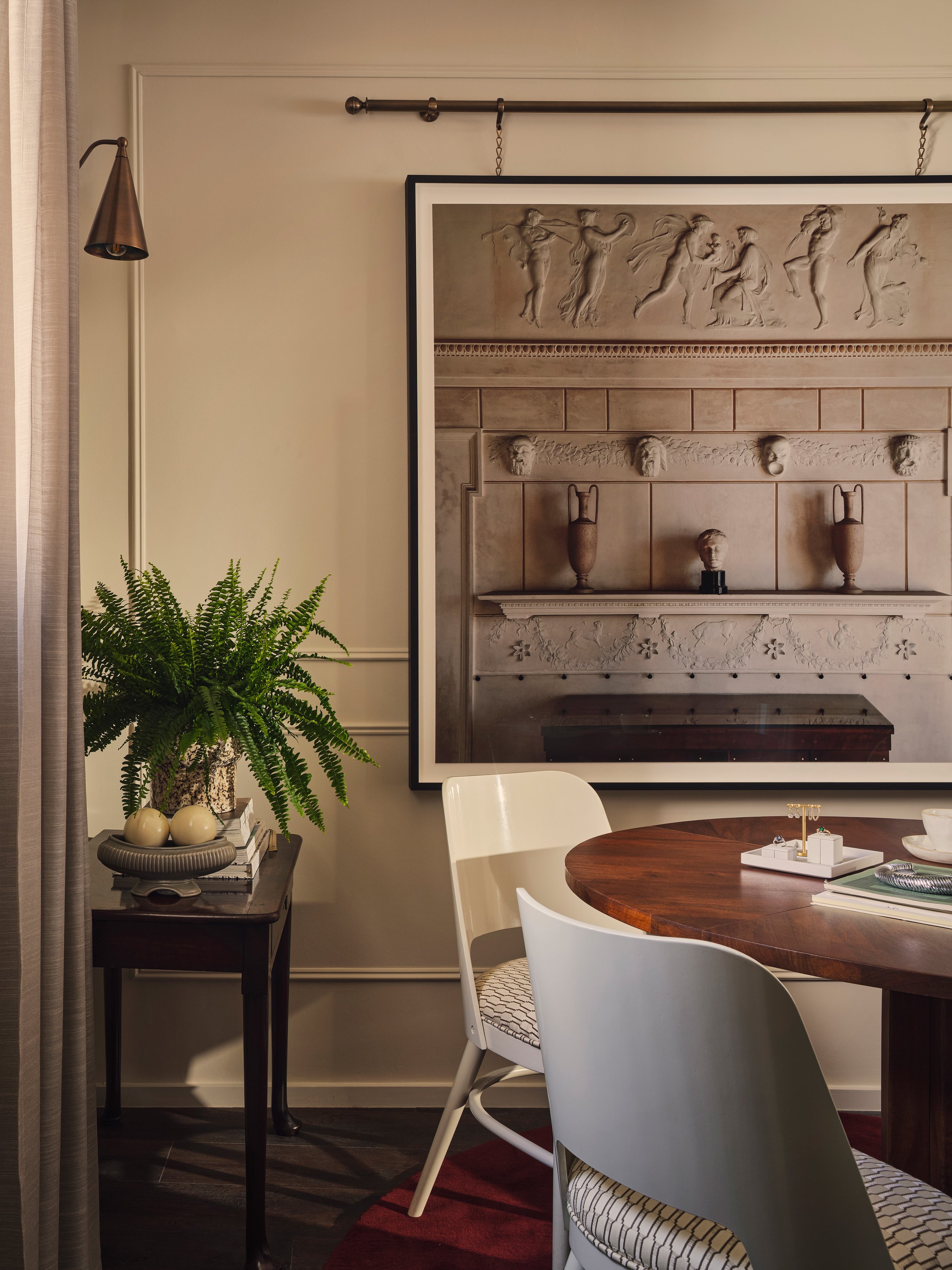 Layered textures, curated artwork, and bespoke cabinetry in residential-inspired interior
Interior design London
Interior Design UK
Top 100
Top 101
Residential interior designers
Best interior designers in London
Primeresi 
House and Garden 
Elle Dec