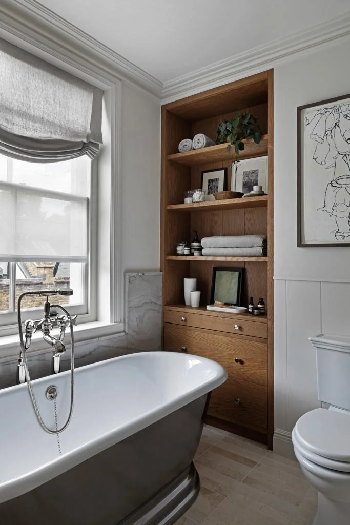 Bespoke cabinetry and shelving detail