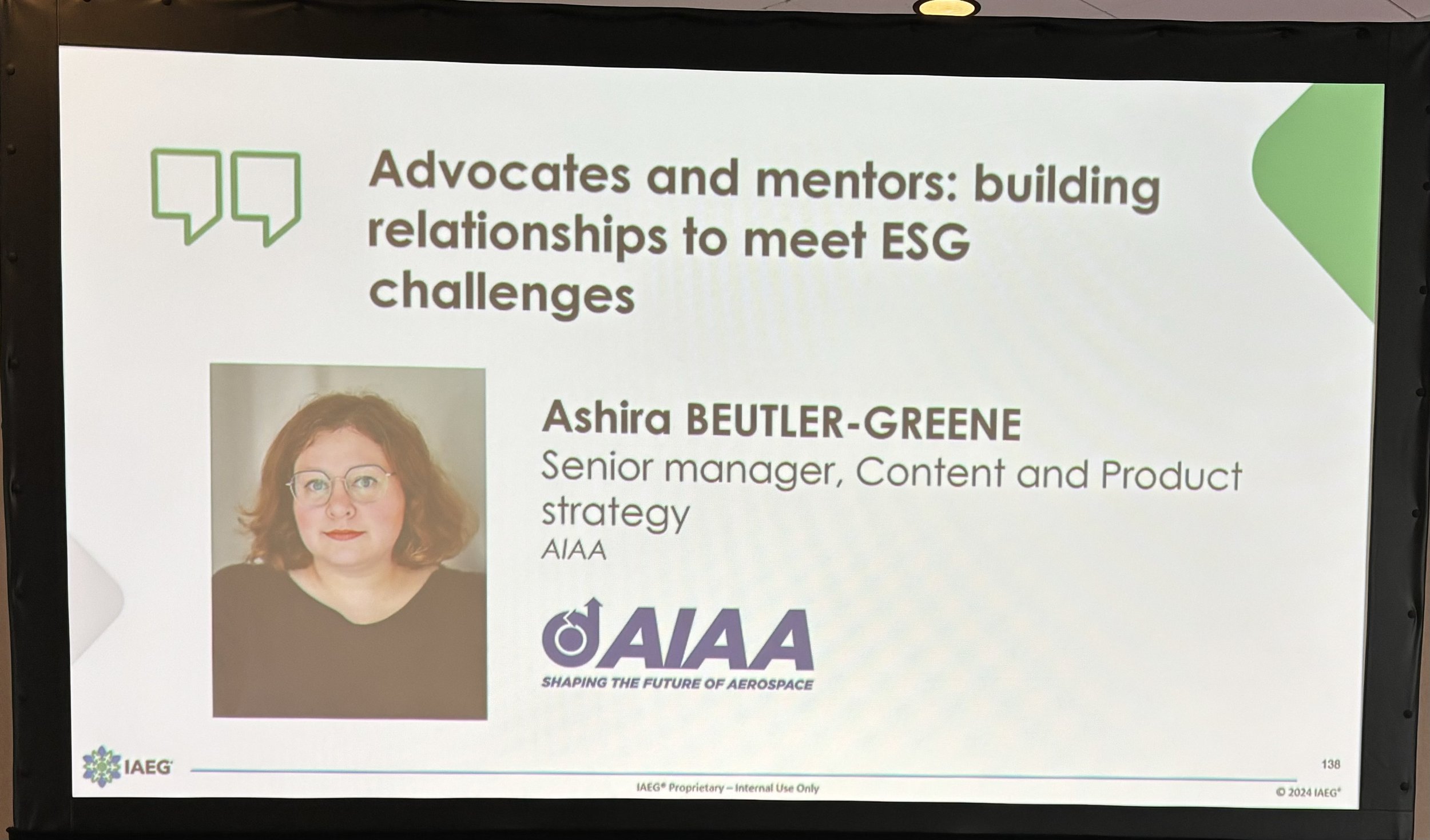 Remarks at the Spring 2024 meeting of the International Aerospace Environmental Group - Dallas, TX