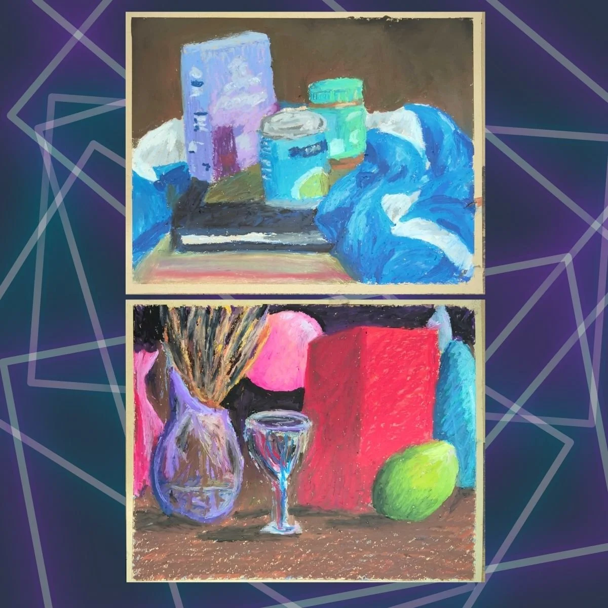 Oil Pastel Still Life Painting w/ Jerry