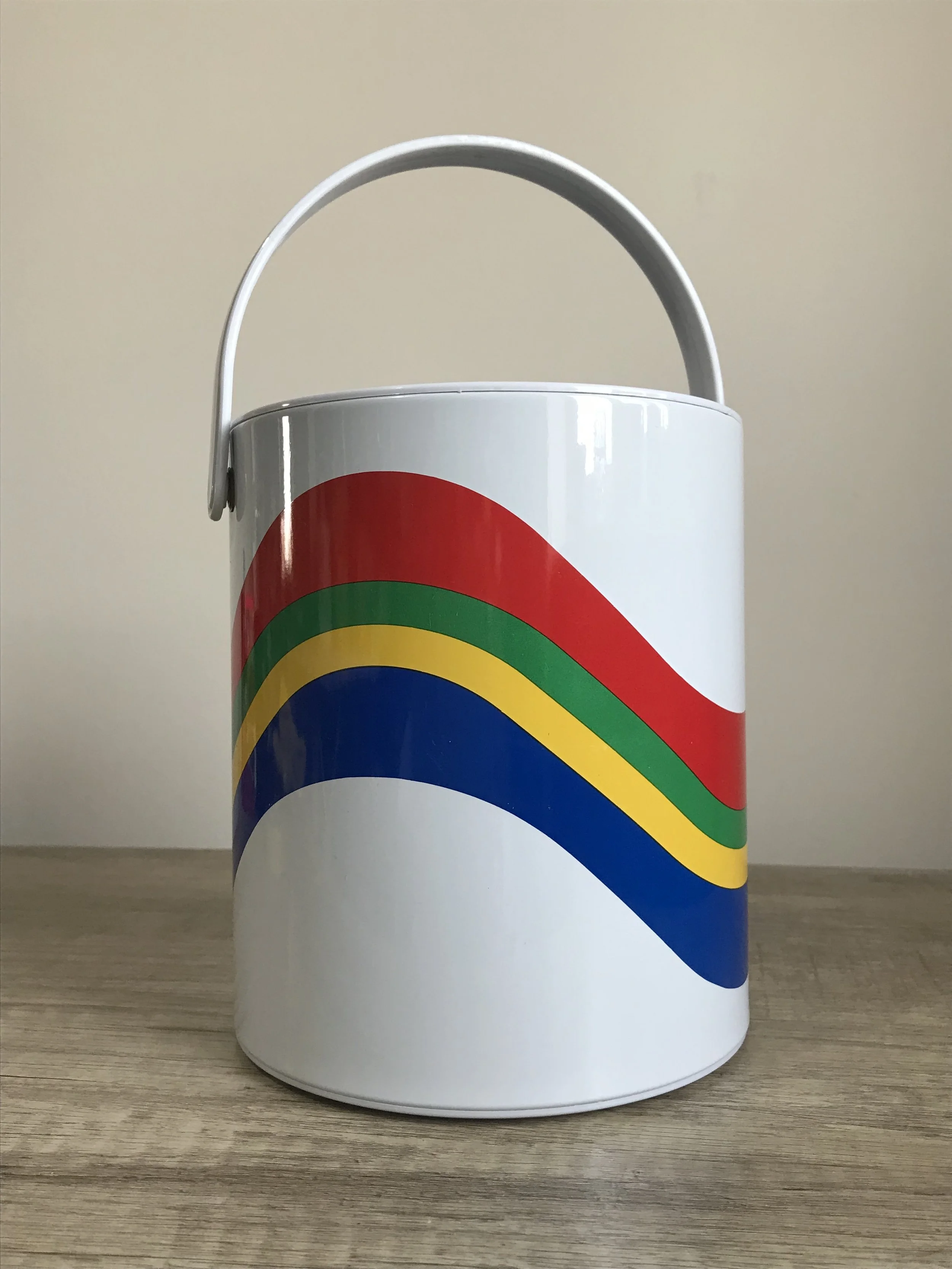 1980s Rainbow Wave Ice Bucket 🌈
