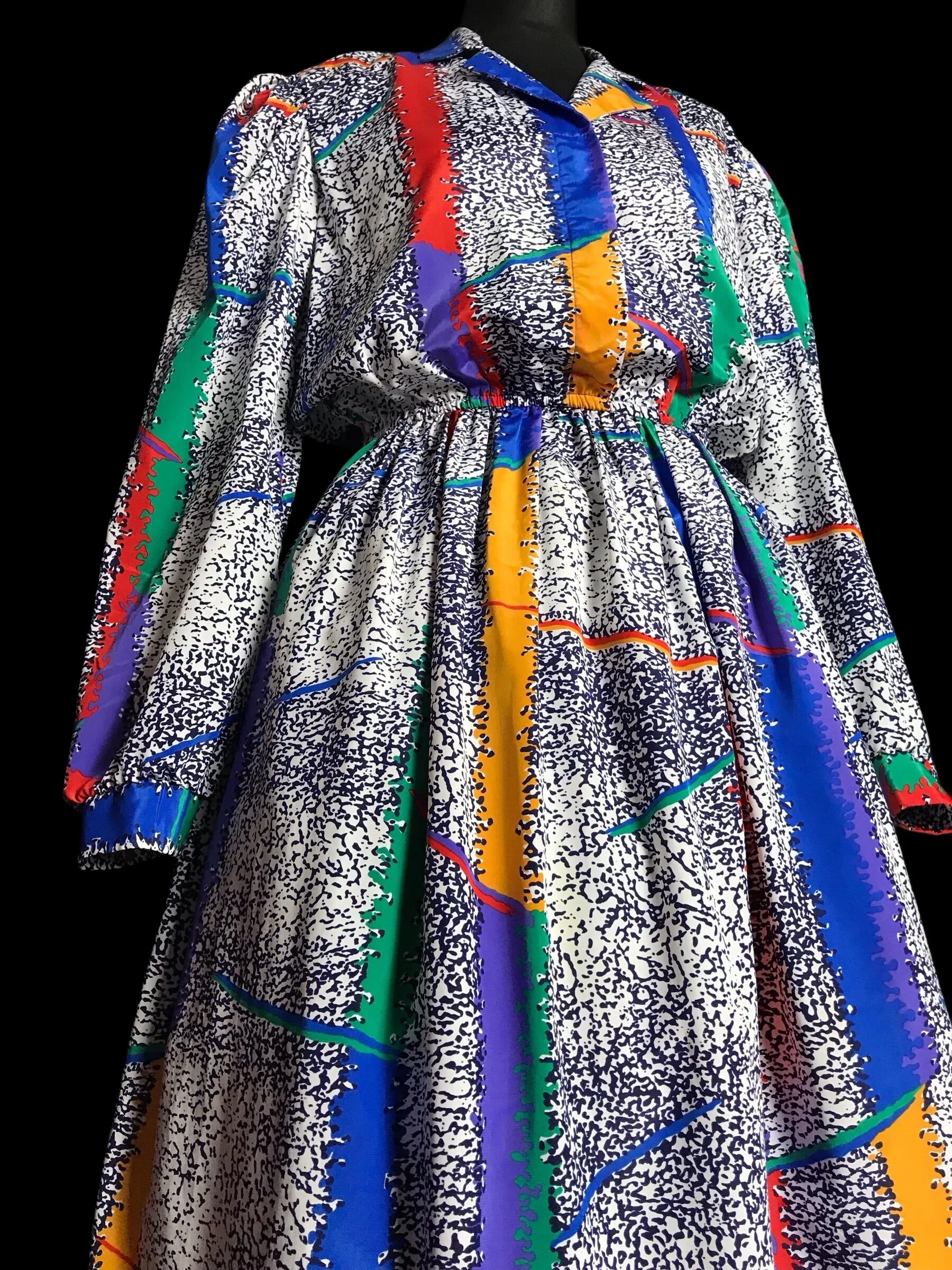 Frosted Rainbow Stripes Dress 🌈