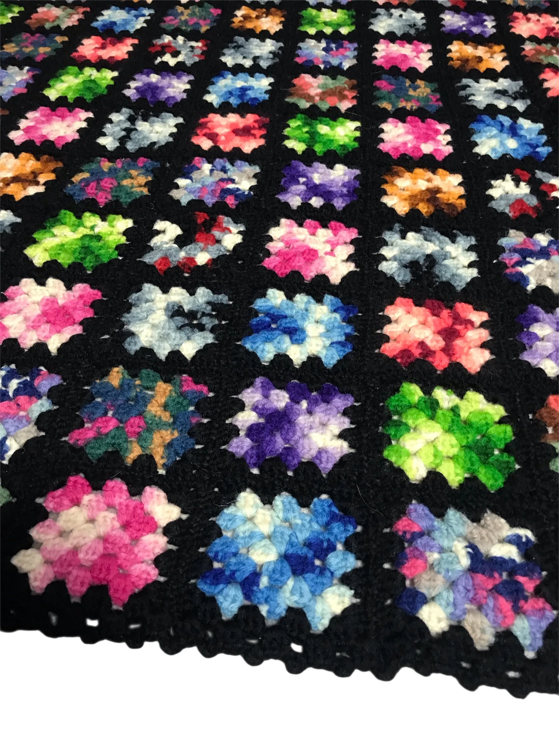 Atomic colour bursts Crochet Throw 🌈