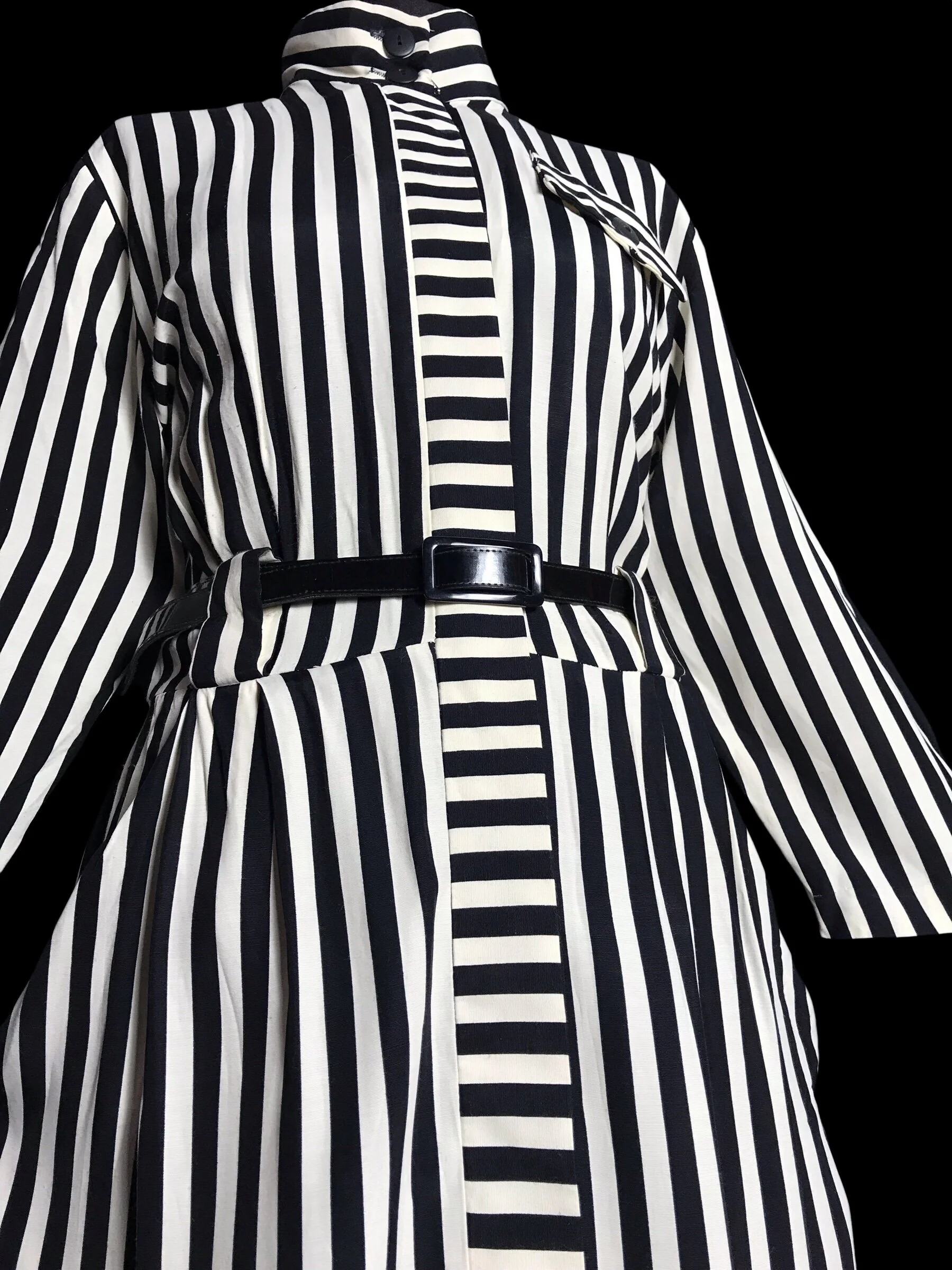 Monochrome Striped Duster Dress 🖤🤍🖤