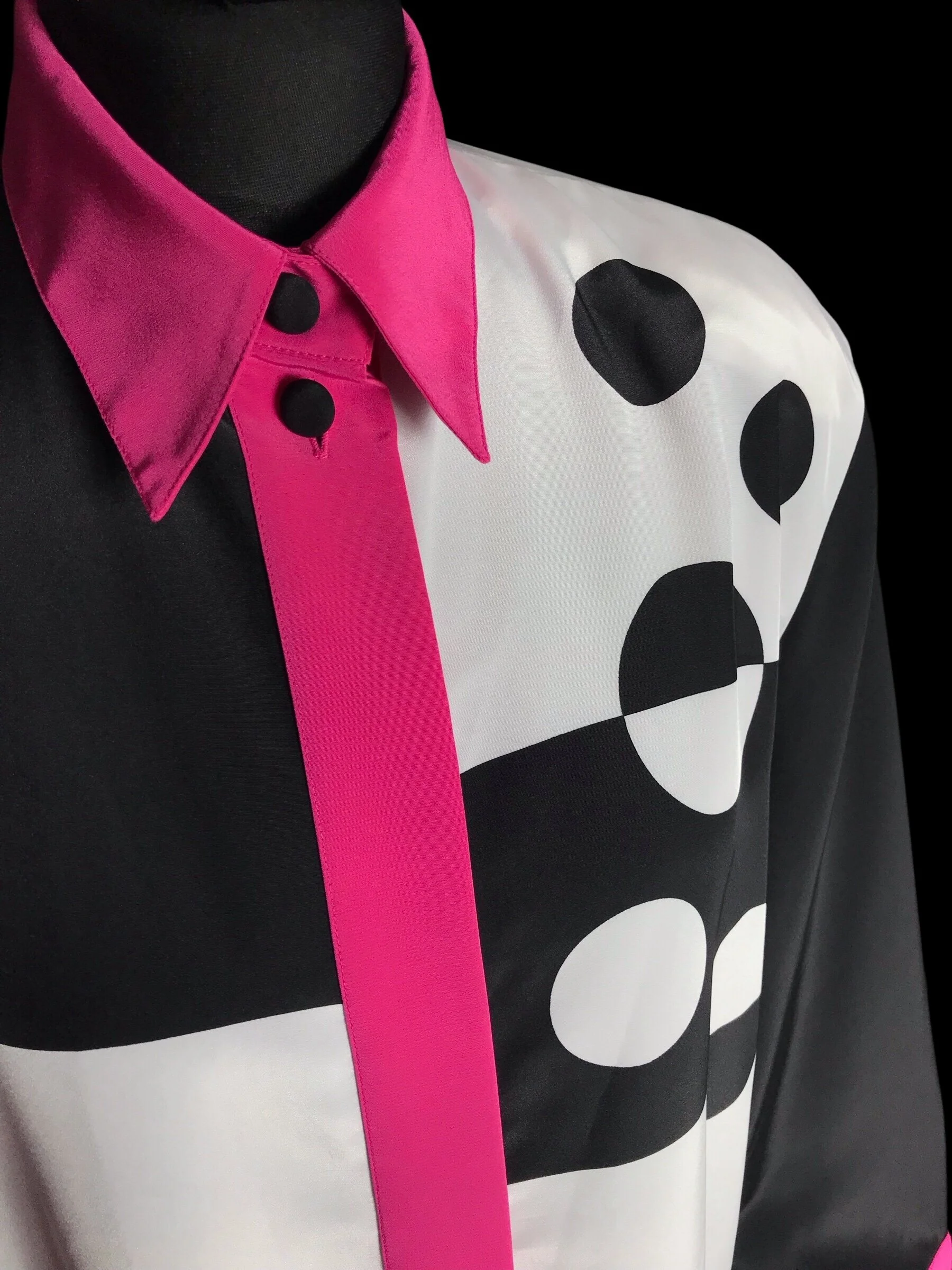 Hot Pink Monochrome Polka Dots 💖