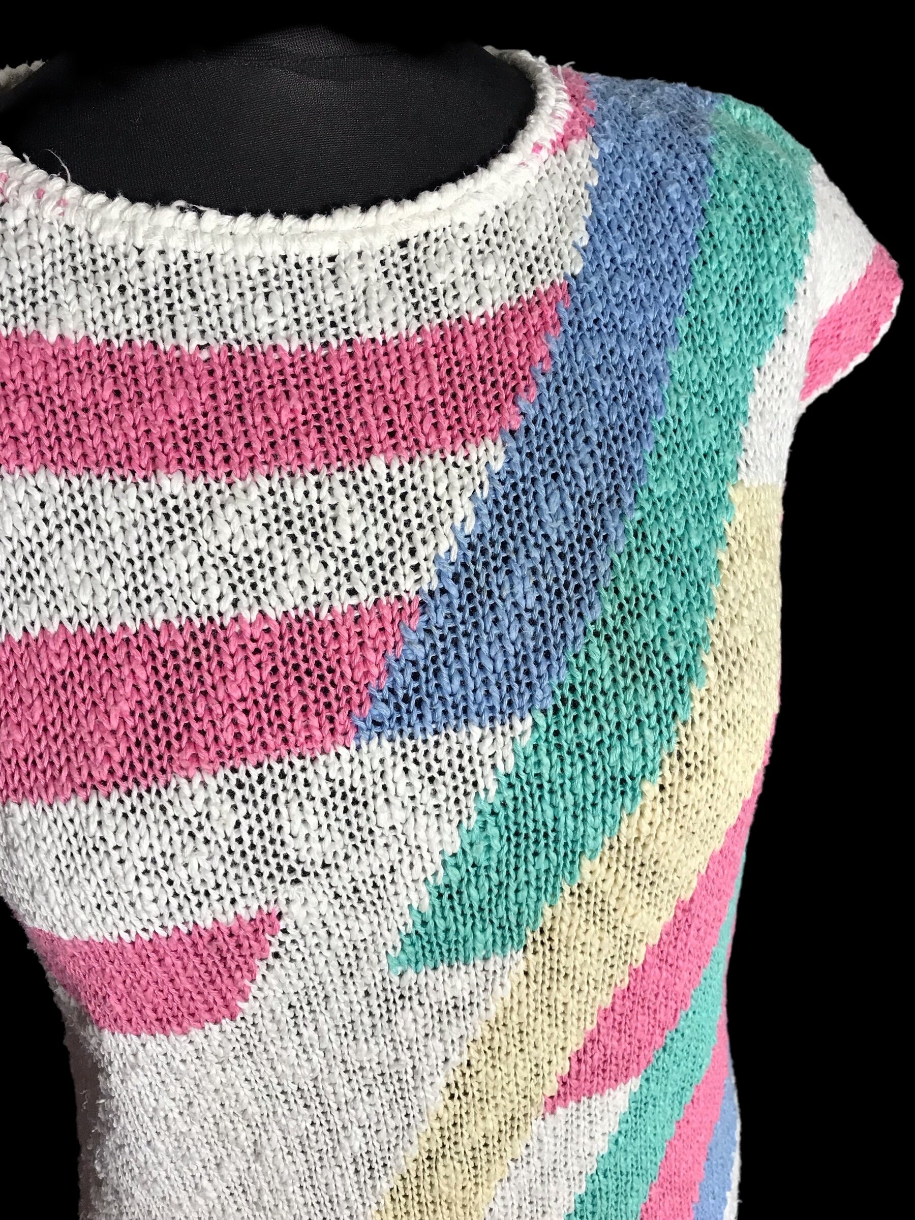 1980s Rainbow Stripe Knit 🌈