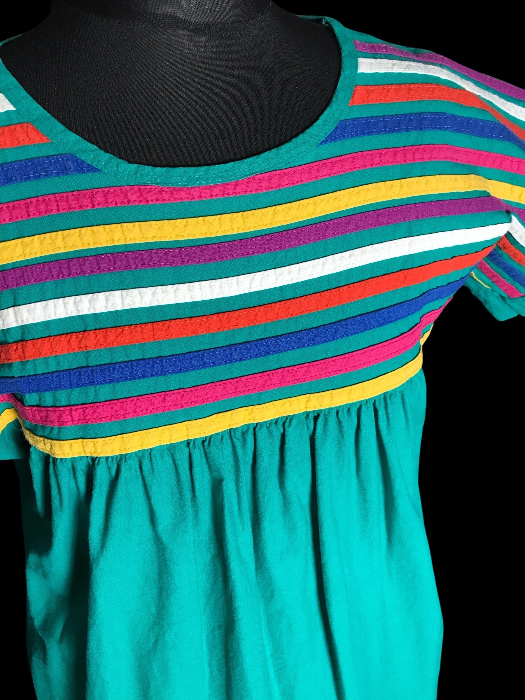 Appel Rainbow Stripes Tunic Dress 🌈