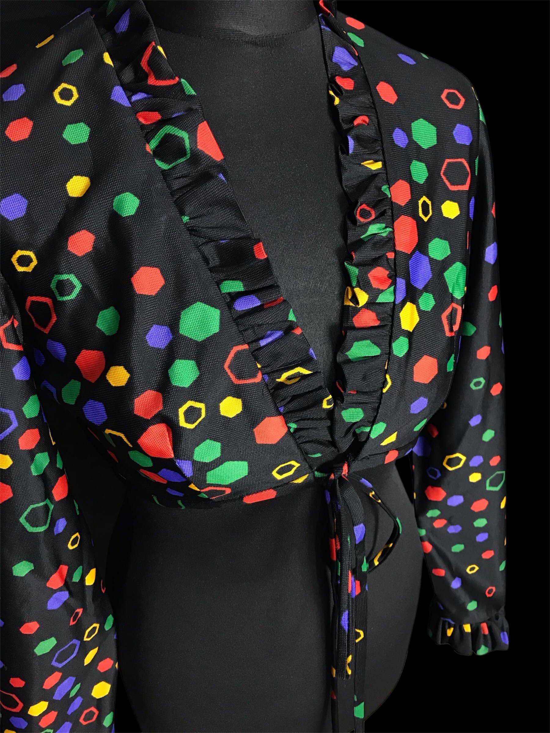 Rainbow Honeycomb Bolero Jacket