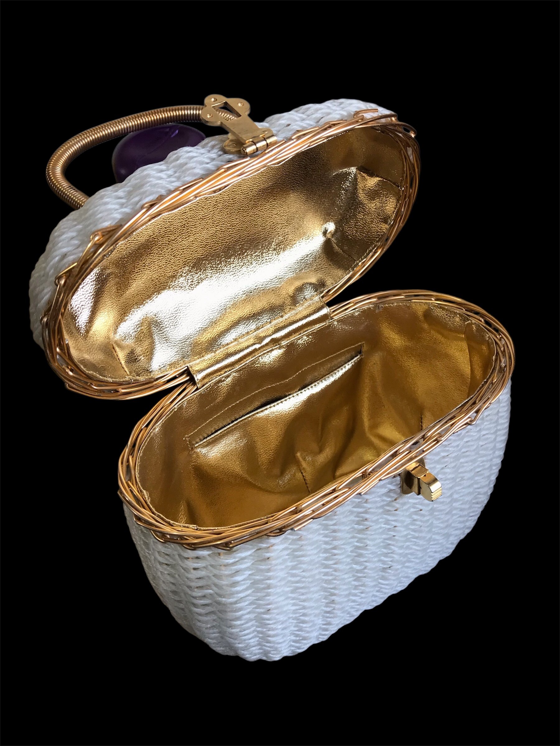 Metallic Gold 1950s Handbag