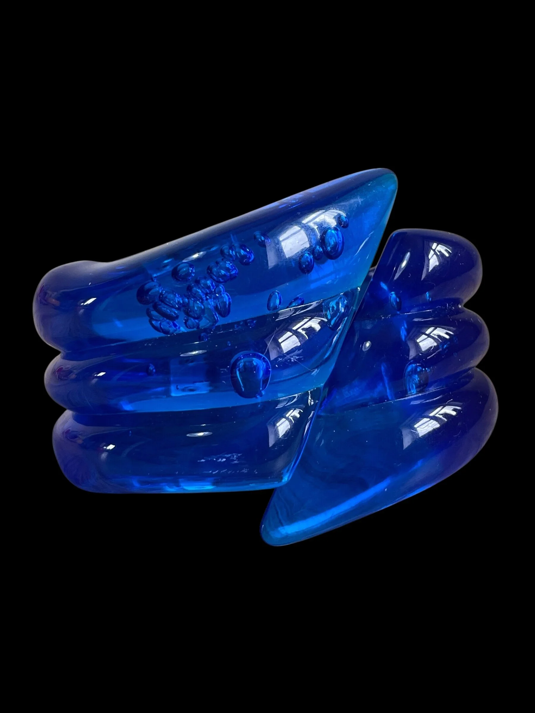 Vintage Blue Bubble Clamper Bracelet 💙