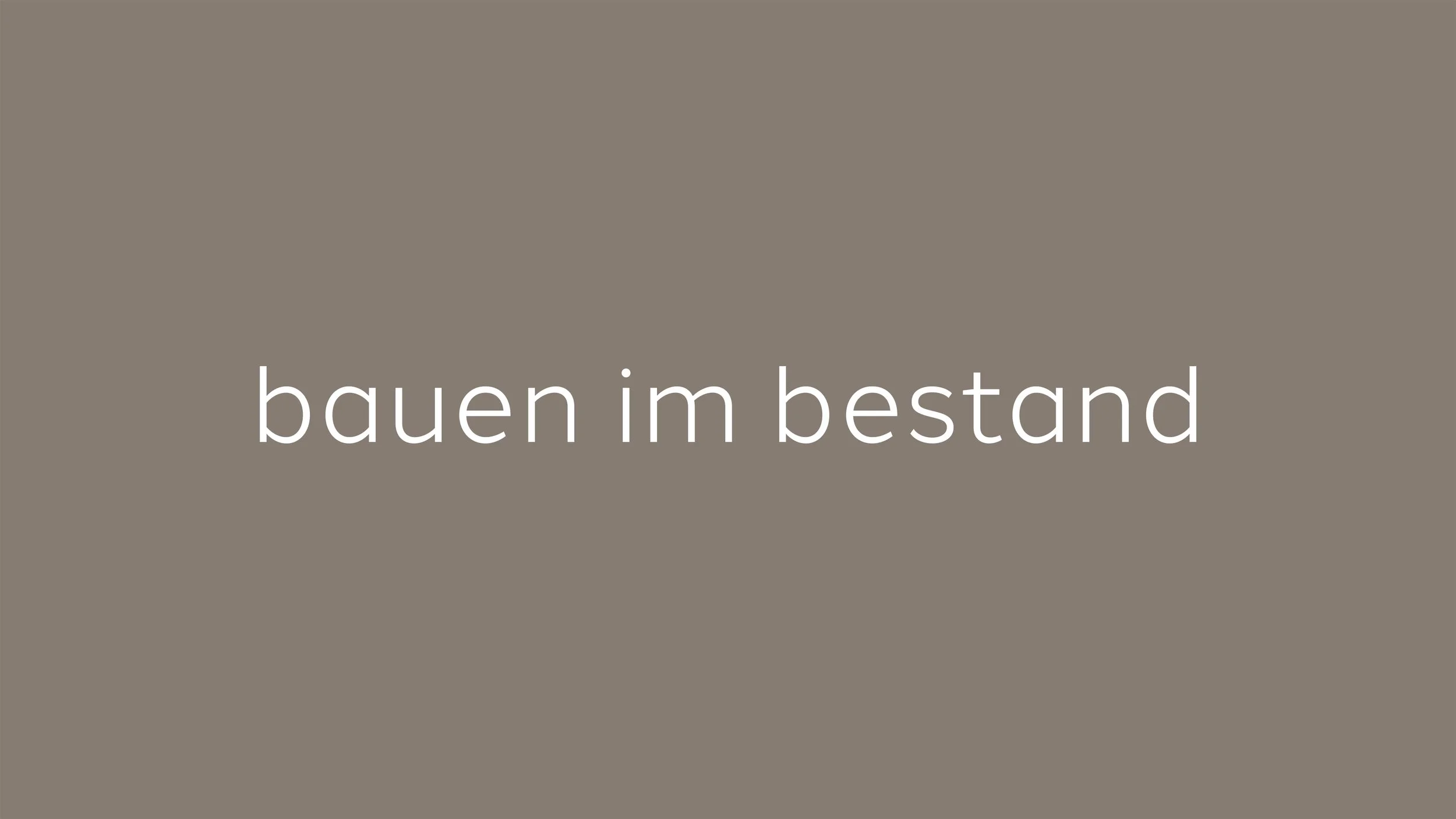 bauen im bestand
