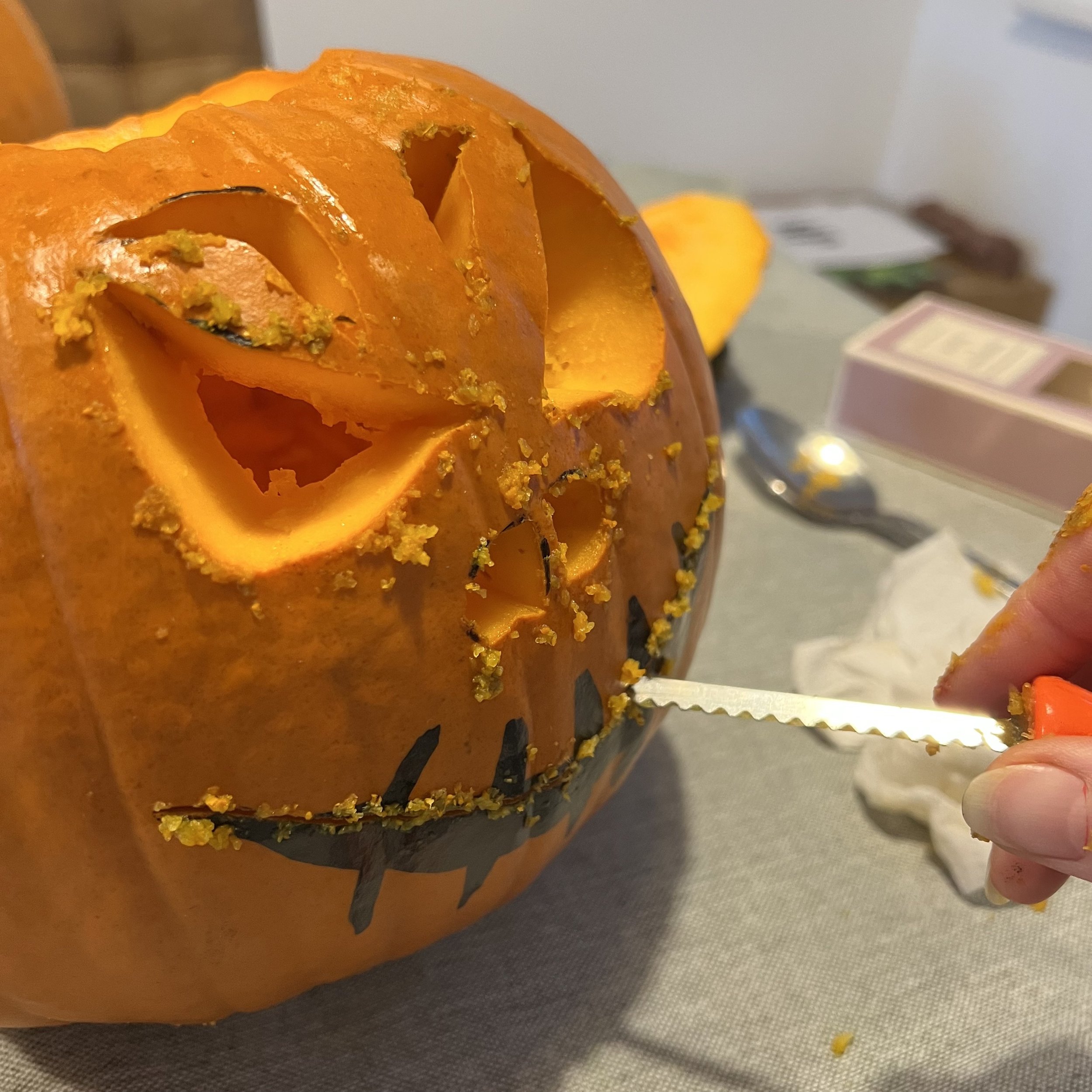 Pumpkin-Carving-Scary-Face-In-Progress-Sarah-Ransome-Art.jpg