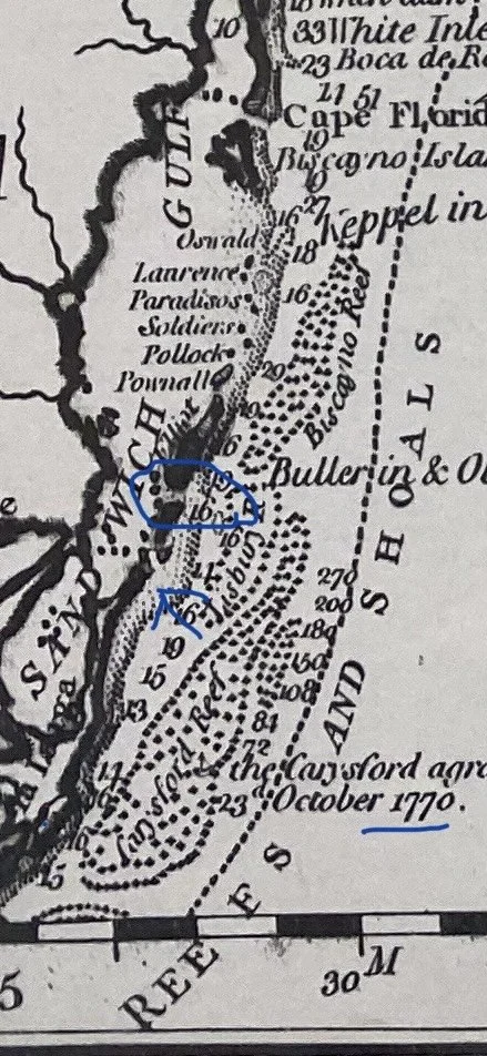 #3 Map Showing Sandwich Gulf.