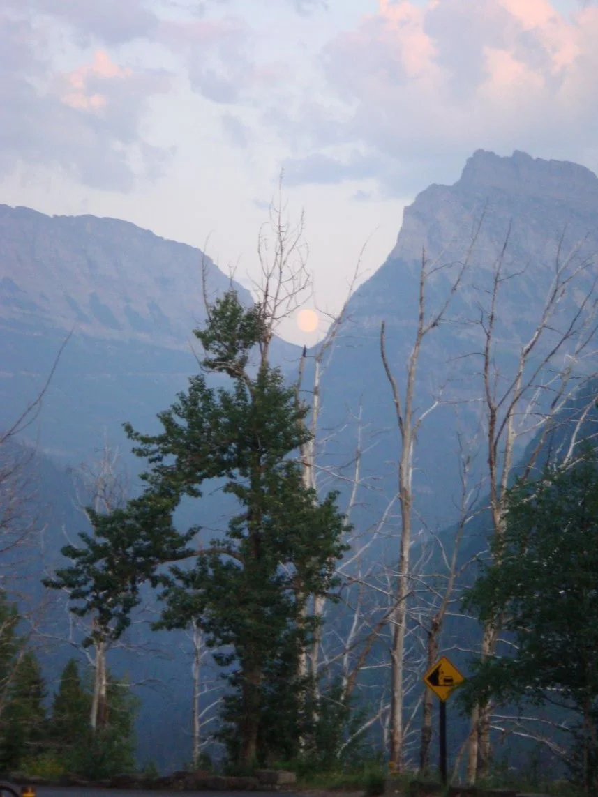 Glacier National Park (moon framing)