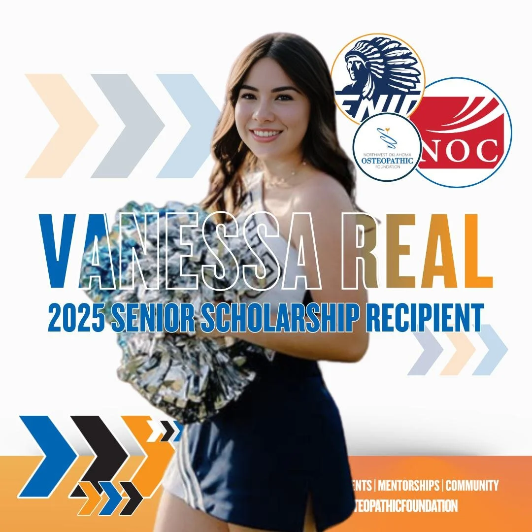 🌟 We&rsquo;re proud to continue celebrating our 2025 Senior Scholarship Winners&mdash;students who are committed to making a difference in healthcare across Northwest Oklahoma!

Meet Vanessa Real! 🎉 
A graduate of Enid High School, Vanessa is atten