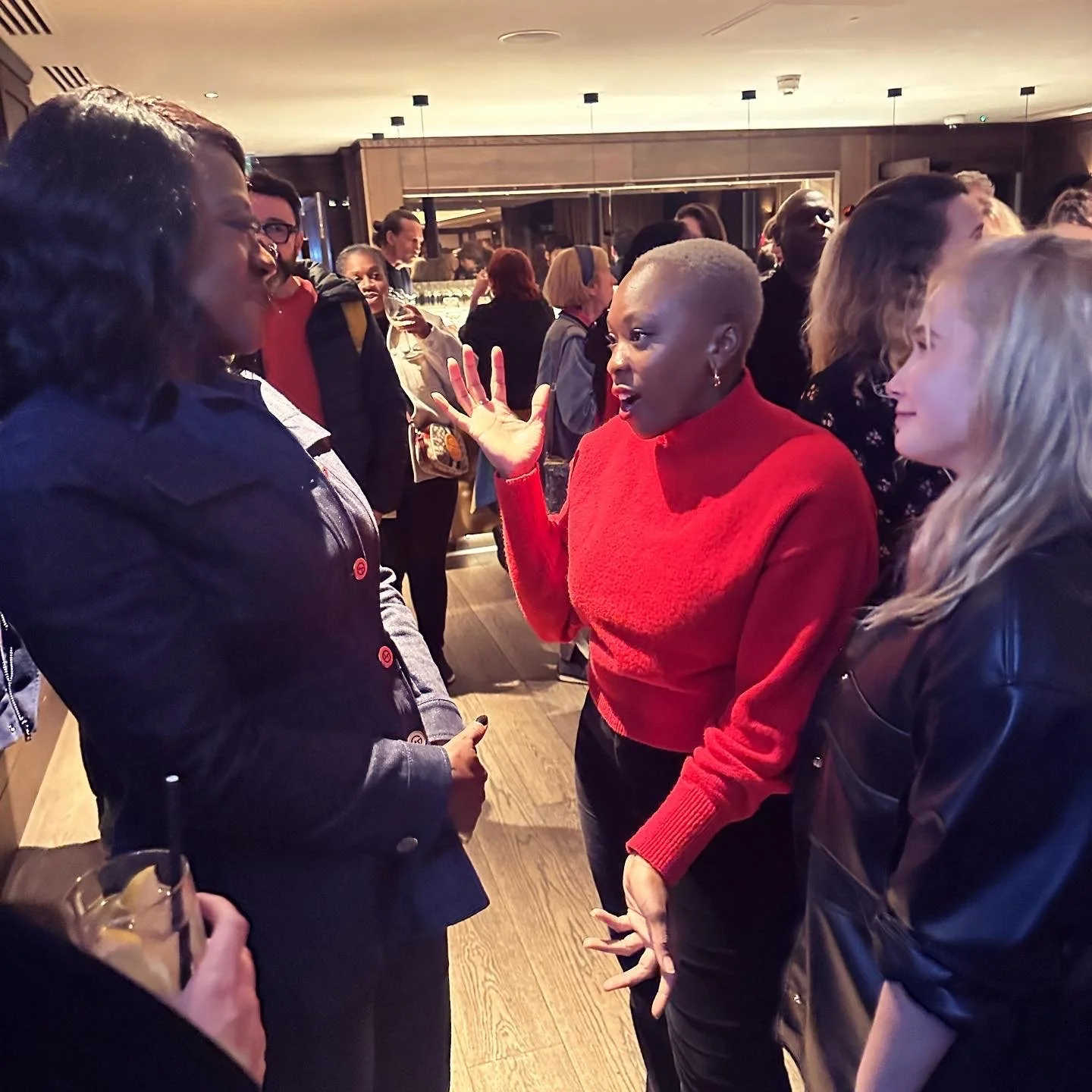 DOMINIQUE AND MADDIE MEET VIOLA DAVIS .JPG