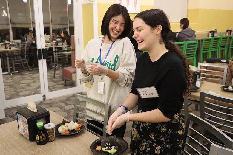 Showa Boston hosted its annual #OnigiriAction night on campus to benefit @tablefor2_usa and its charitable campaign. More than 50 local people joined us on campus to make and enjoy onigiri, or Japanese rice balls. Onigiri Action helps support food ac