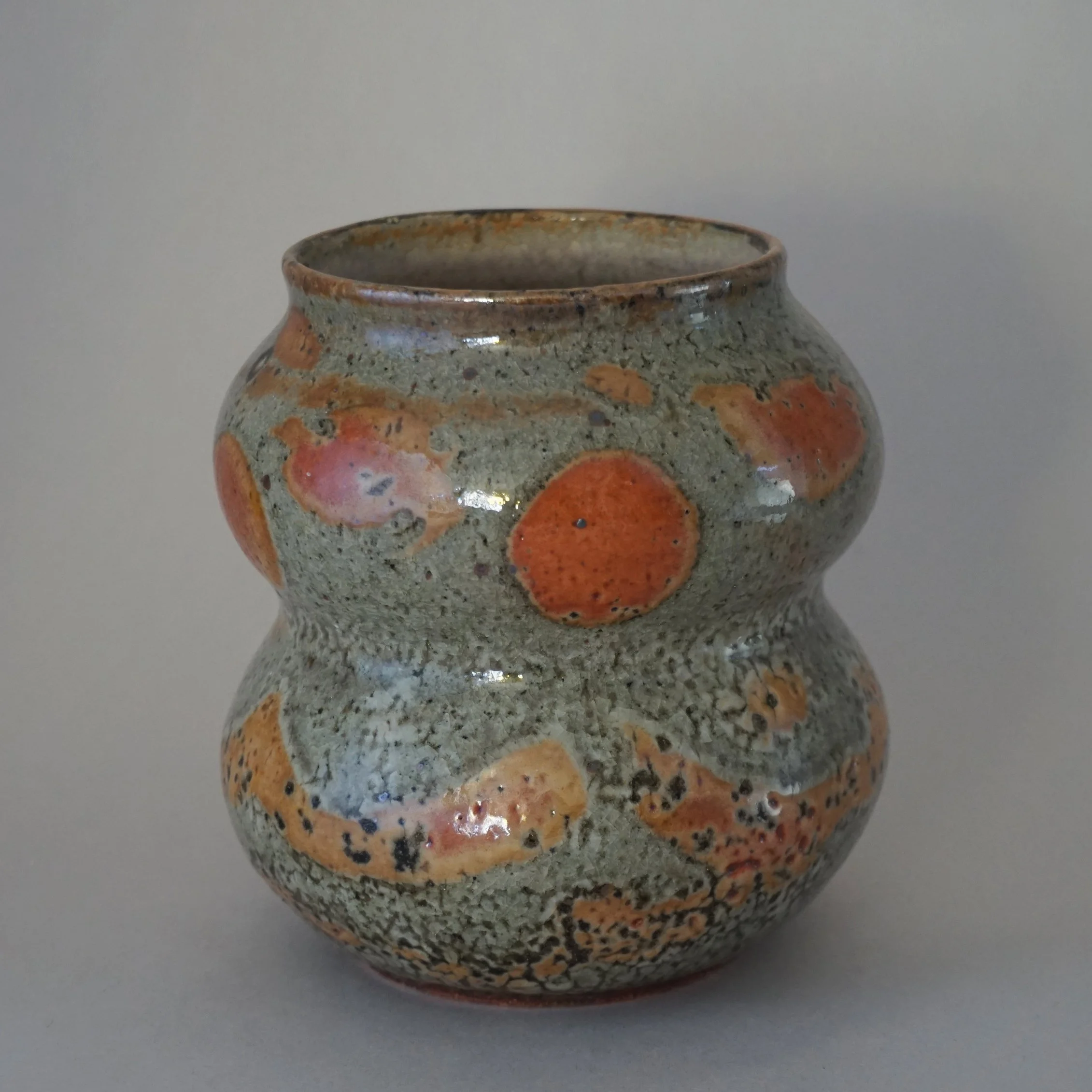 Abstract Shino Wavy Vase