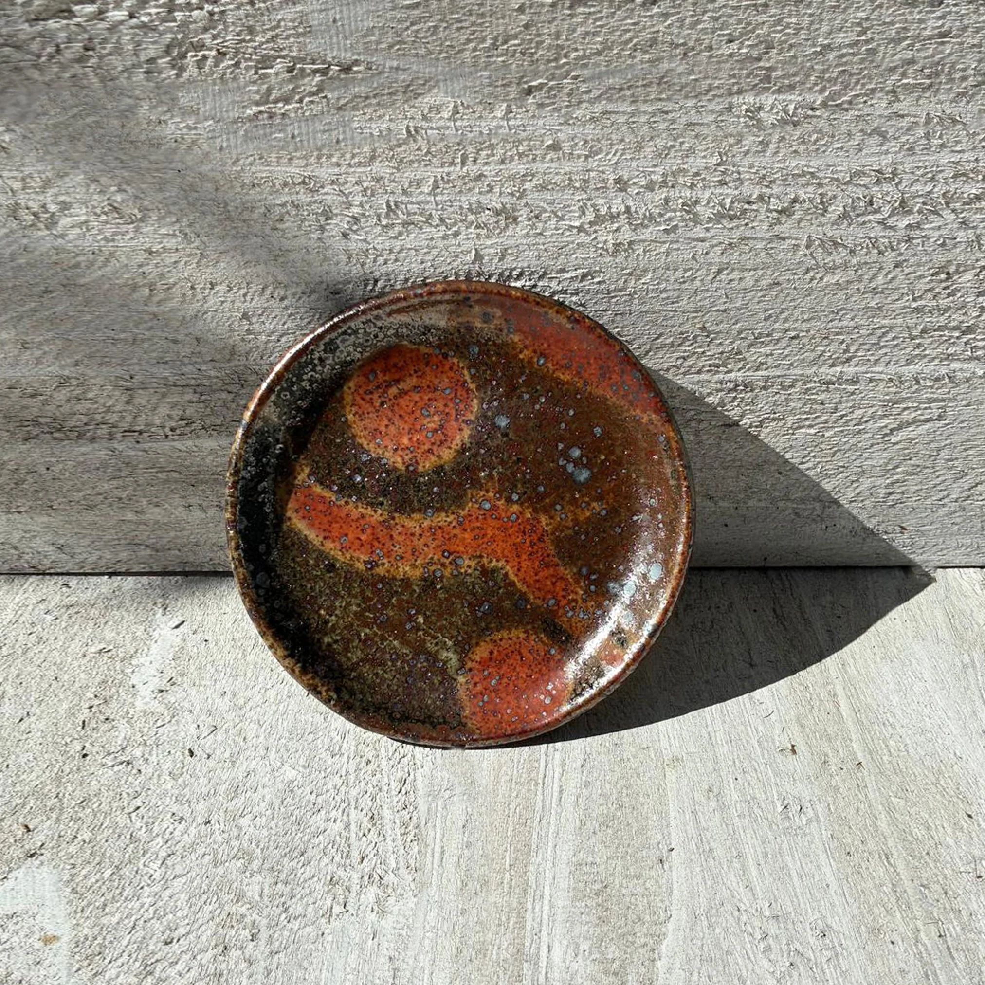 Abstract Shino cookie plate