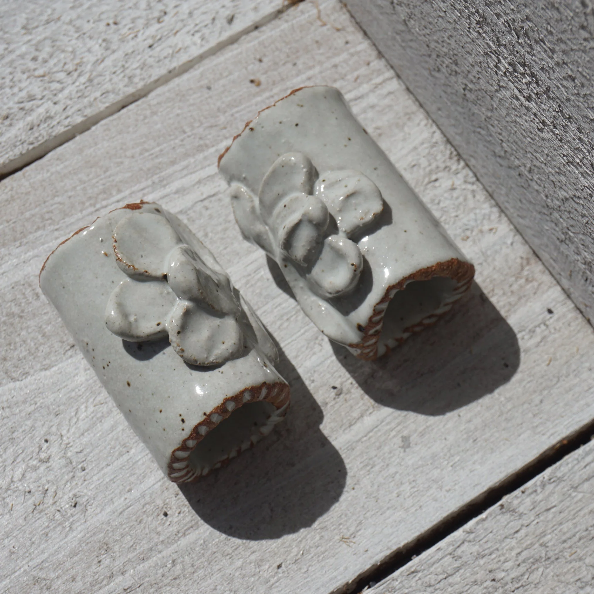 Bas-relief Flower Napkin Ring