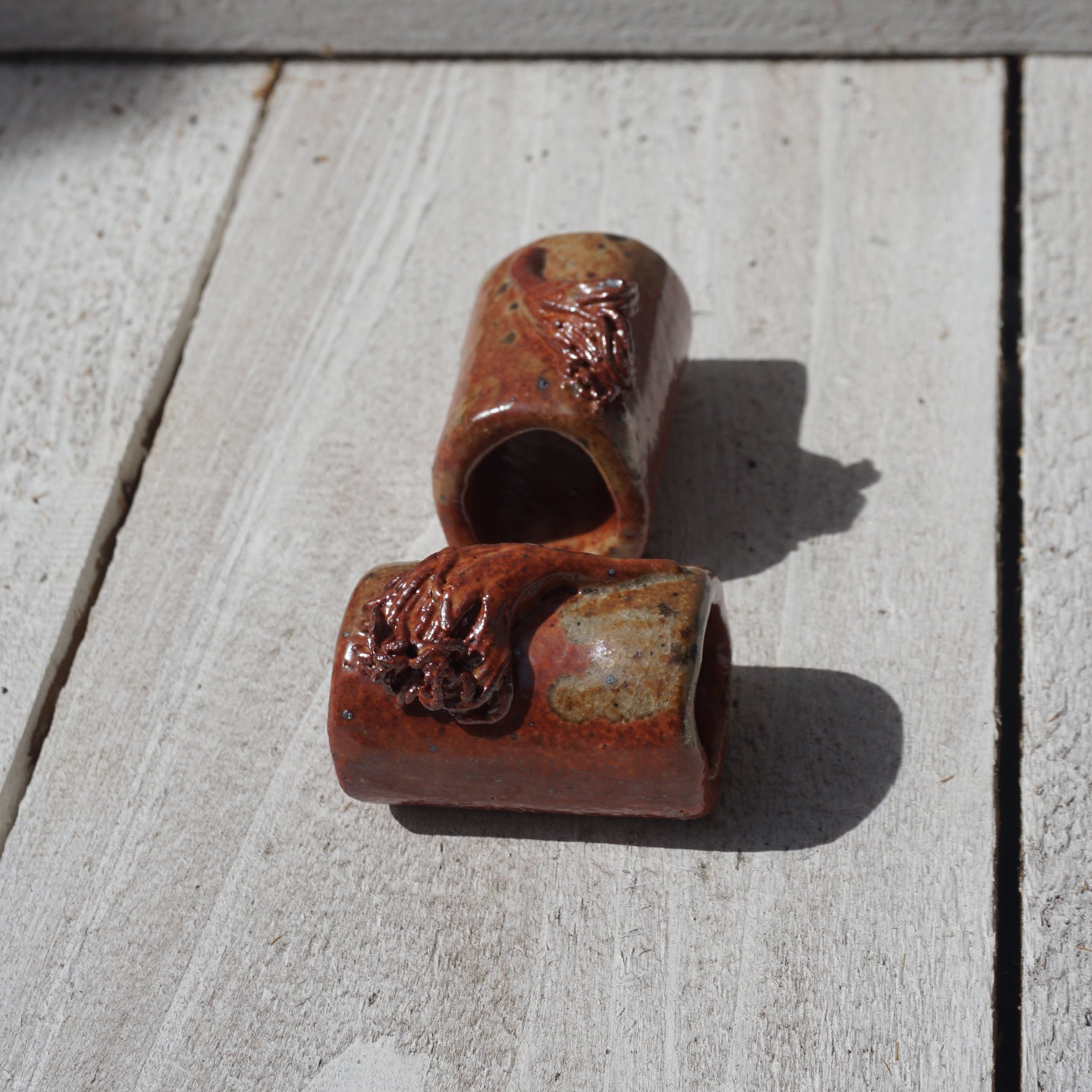 Flower bud Shino napkin rings4.jpg