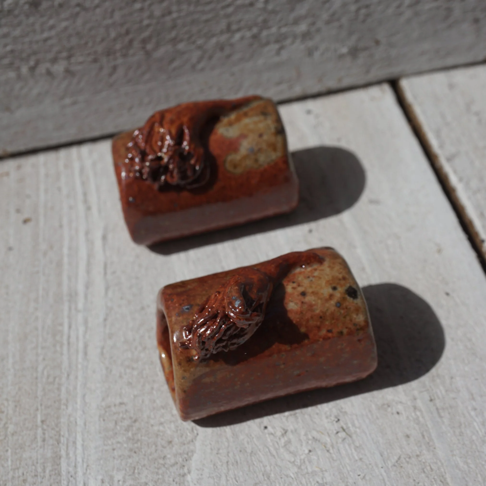 Shino Flower buds Napkin Ring set of 2