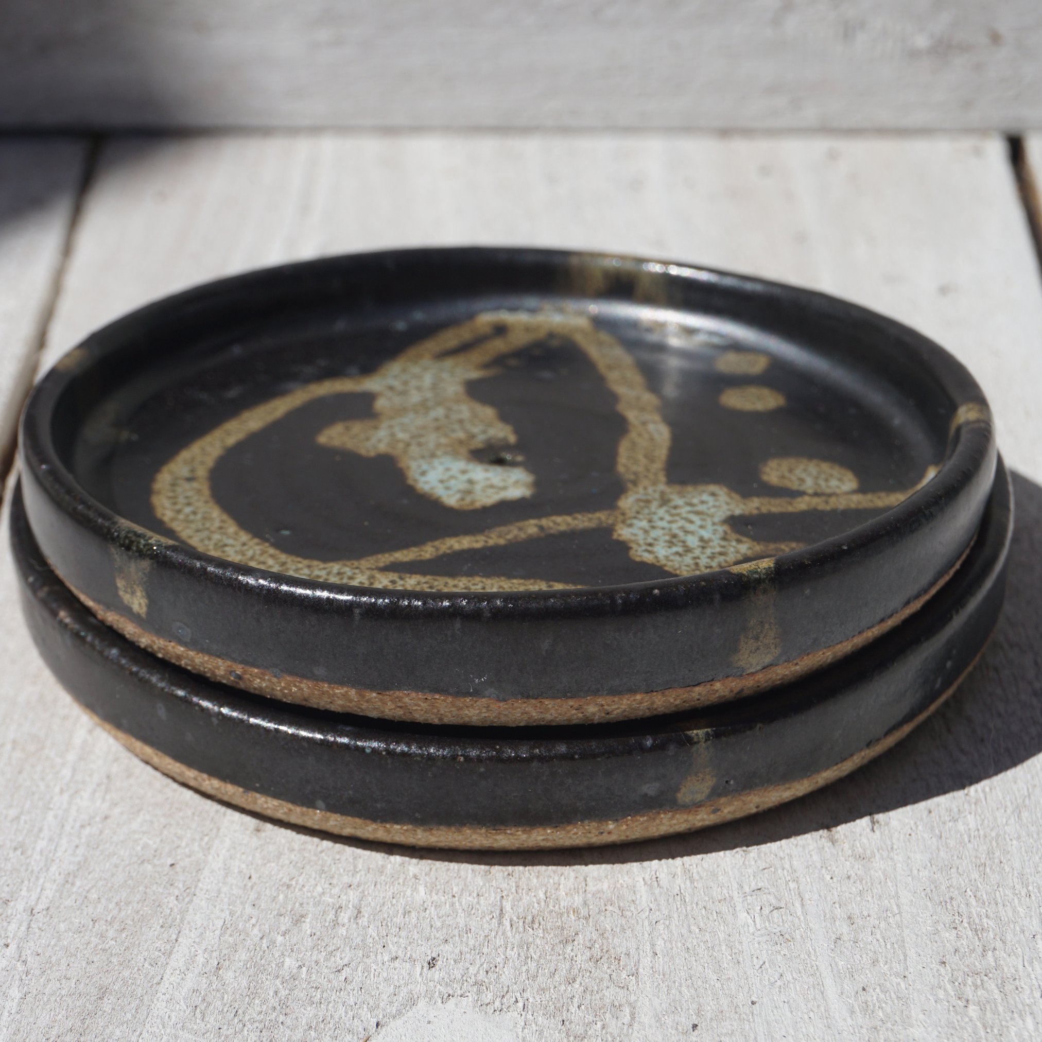 black and green heart Soap Dish5.jpg