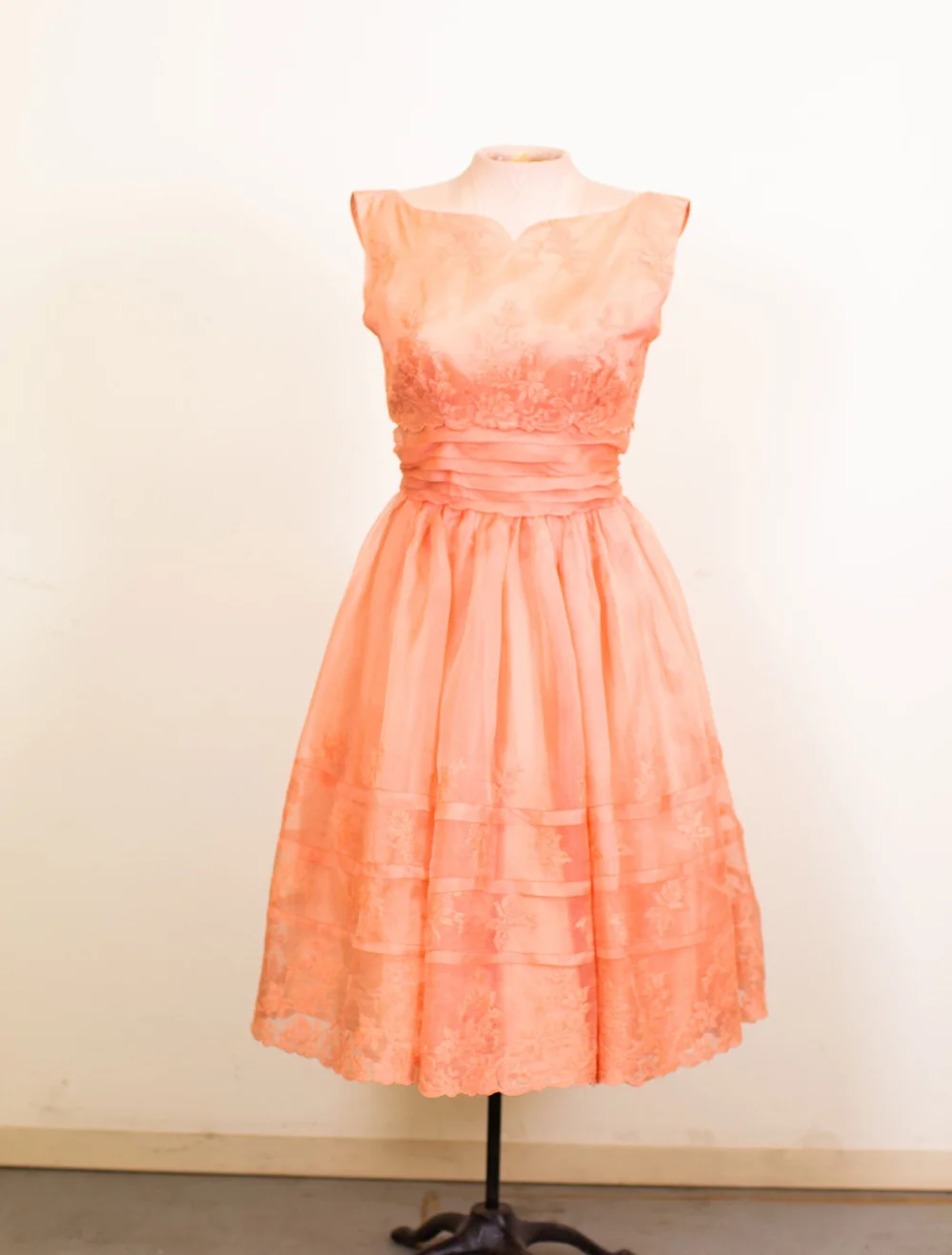 peach party dress  GENNYS COSTUME CLOSET